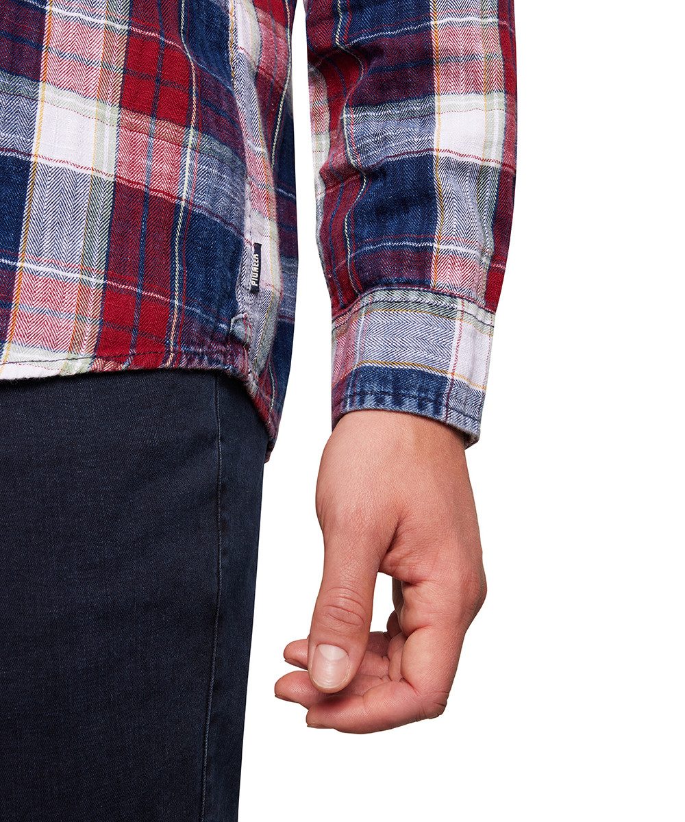 Pioneer Authentic Jeans Overhemd met lange mouwen met geruit patroon