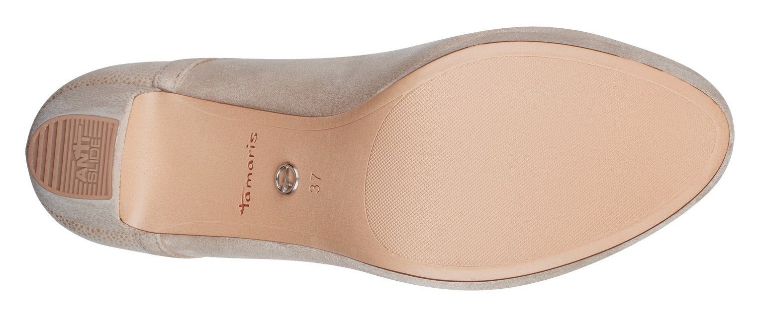 Tamaris Gesppumps met metallic applicatie op de hiel en hak