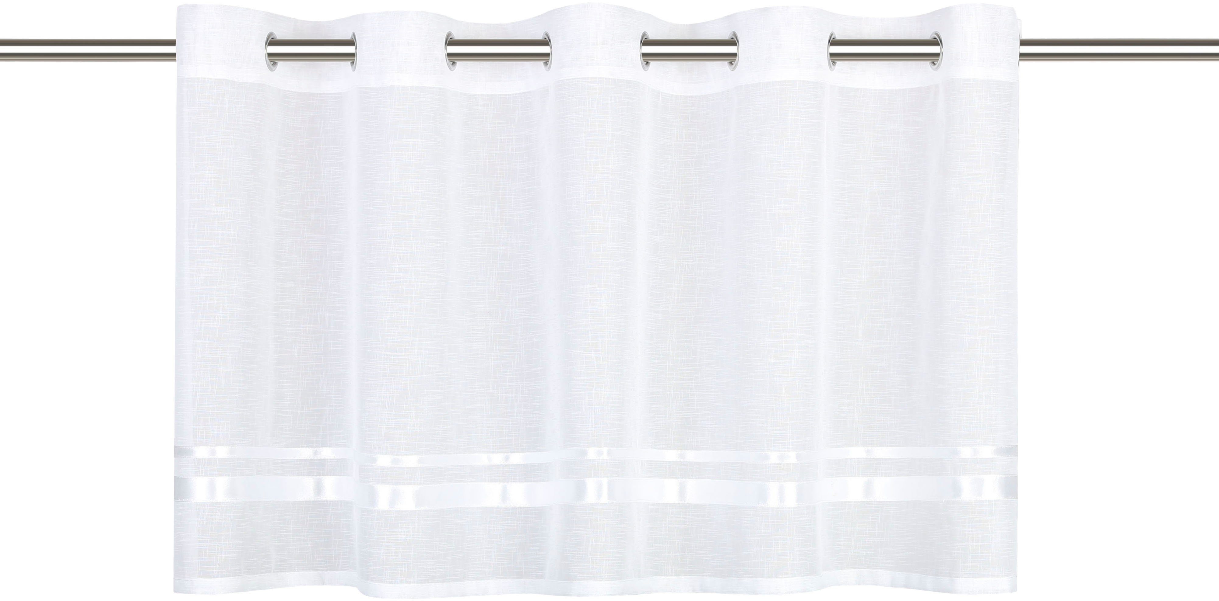 my home Valletje Regina met aan één zijde genaaid satijnen banden, linnenstructuur, polyester (1 stuk)