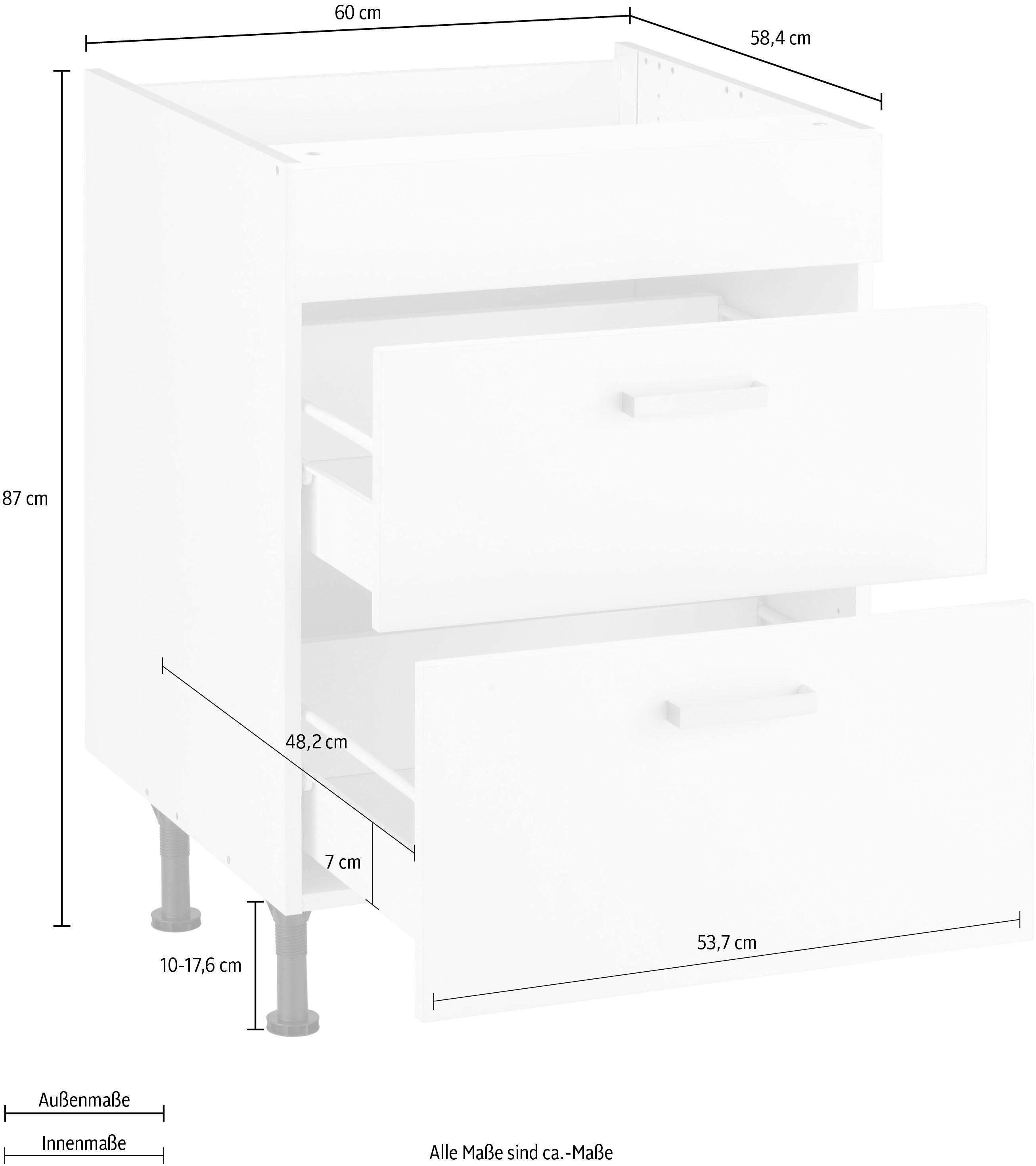 OPTIFIT Ombouwkast voor fornuis Parma Breedte 60 cm