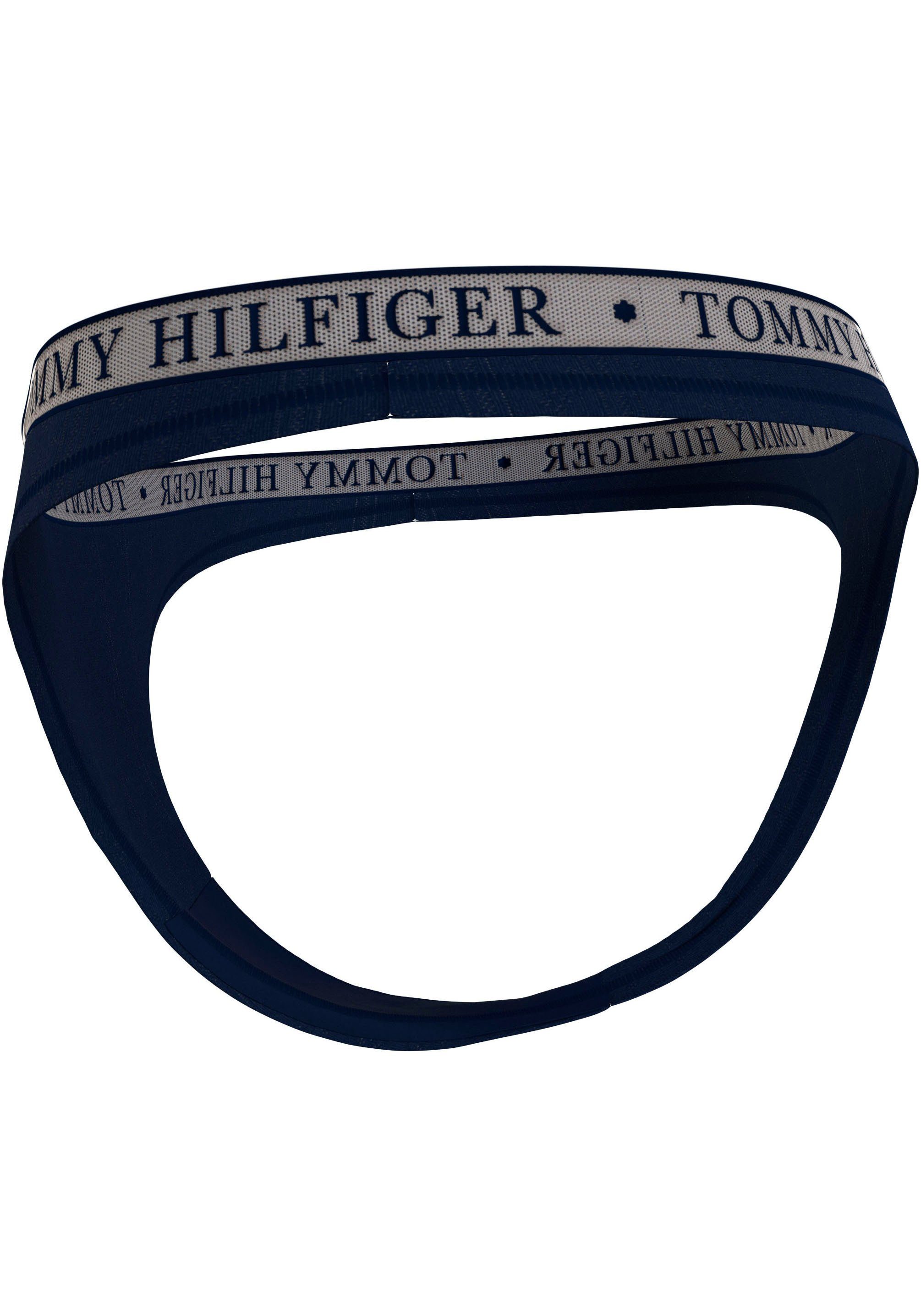 Tommy Hilfiger Underwear Slip 3P THONG subtiel gemusterd, logo-inscriptie (3 stuks)