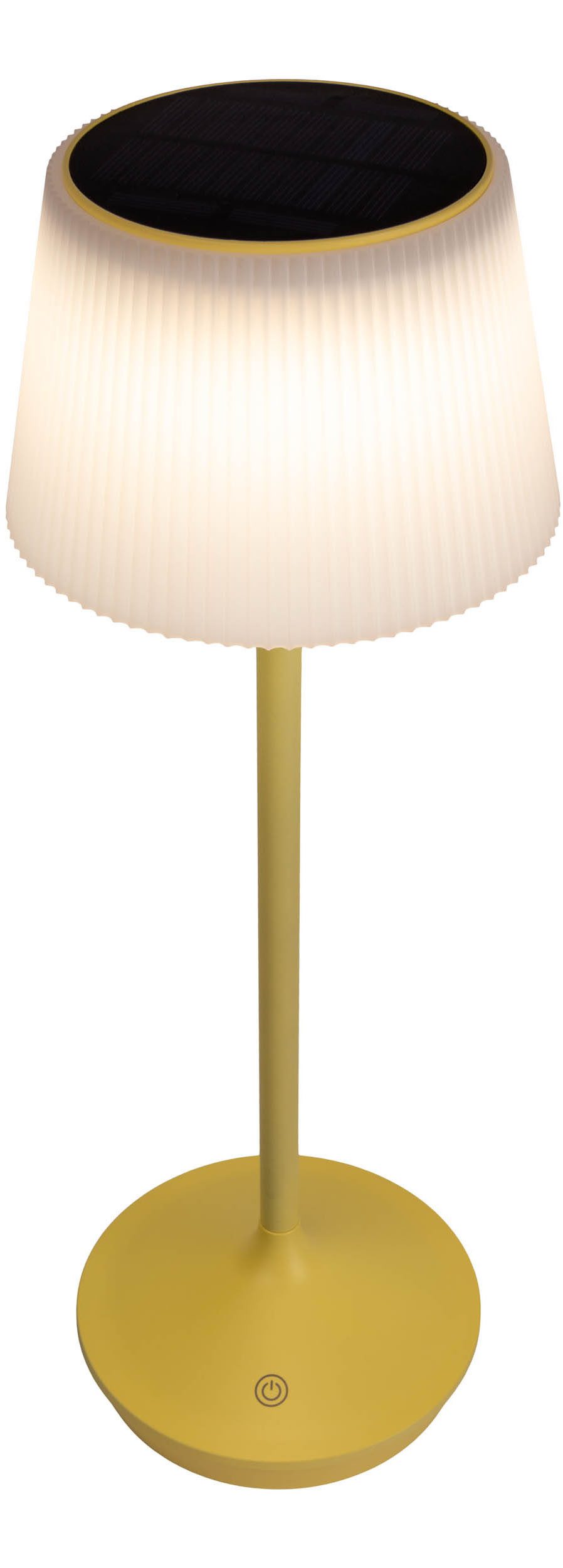 näve Led-tafellamp Zonne-lamp / acculamp "EMMI" Zonne-energie, accubedrijf, CCT, aanraaksensor, accutafellamp (1 stuk)