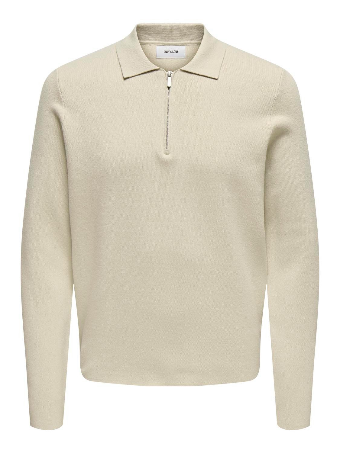 ONLY & SONS Trui met polokraag ONSCOOPER REG LS 12 HALF ZIP POLO