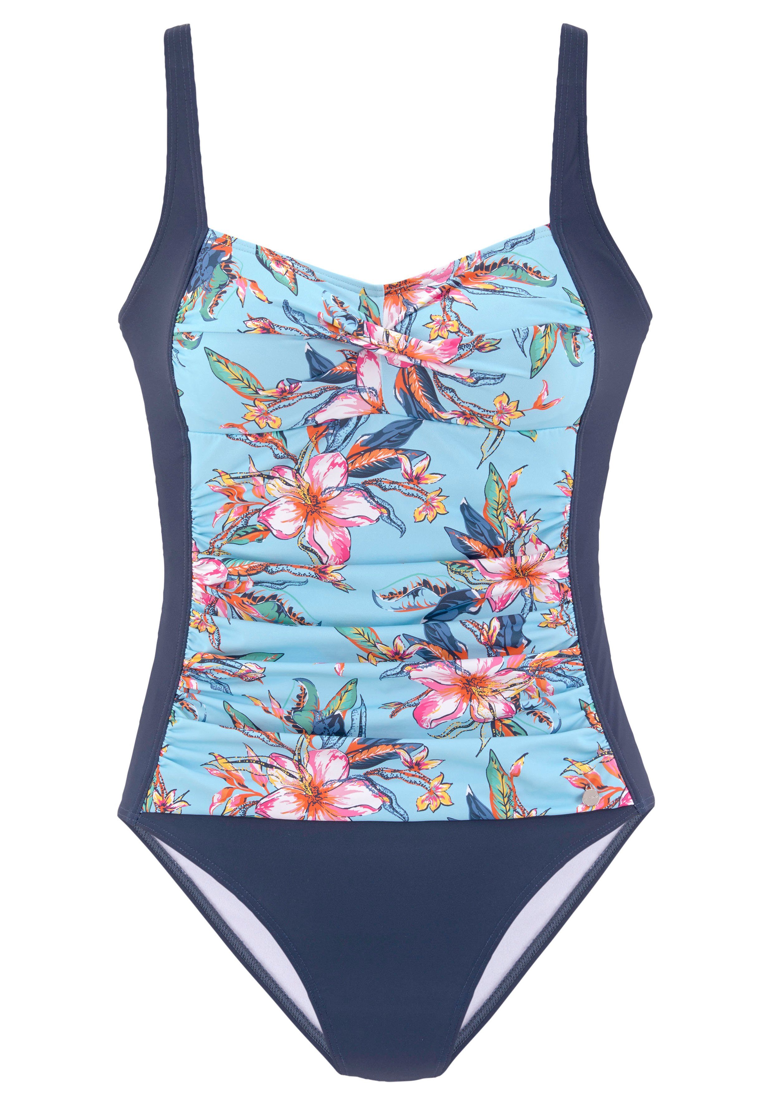 Lascana Badpak MALIA met tropische print en modellerend effect
