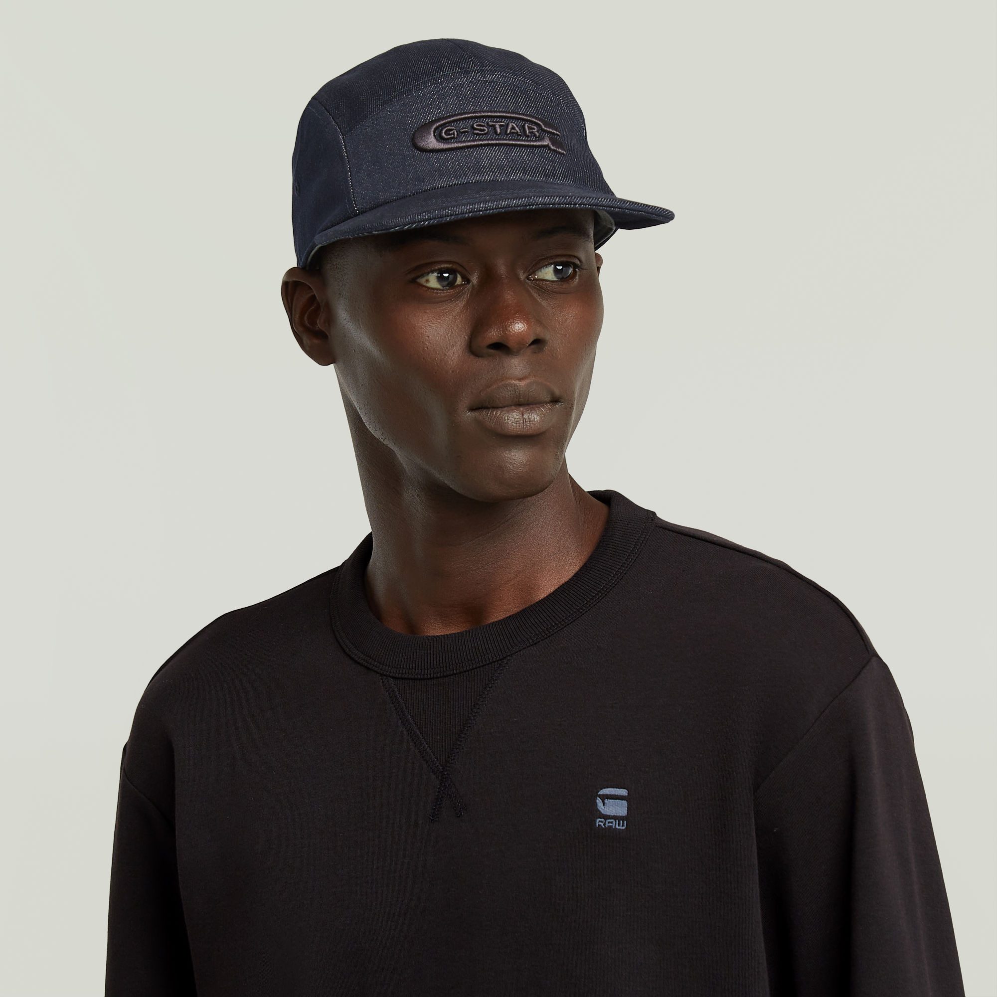G-Star RAW Longsleeve Nifous R met geribbelde inzet aan de voorkant