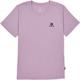 converse t-shirt embroidered star chevron left chest tee roze