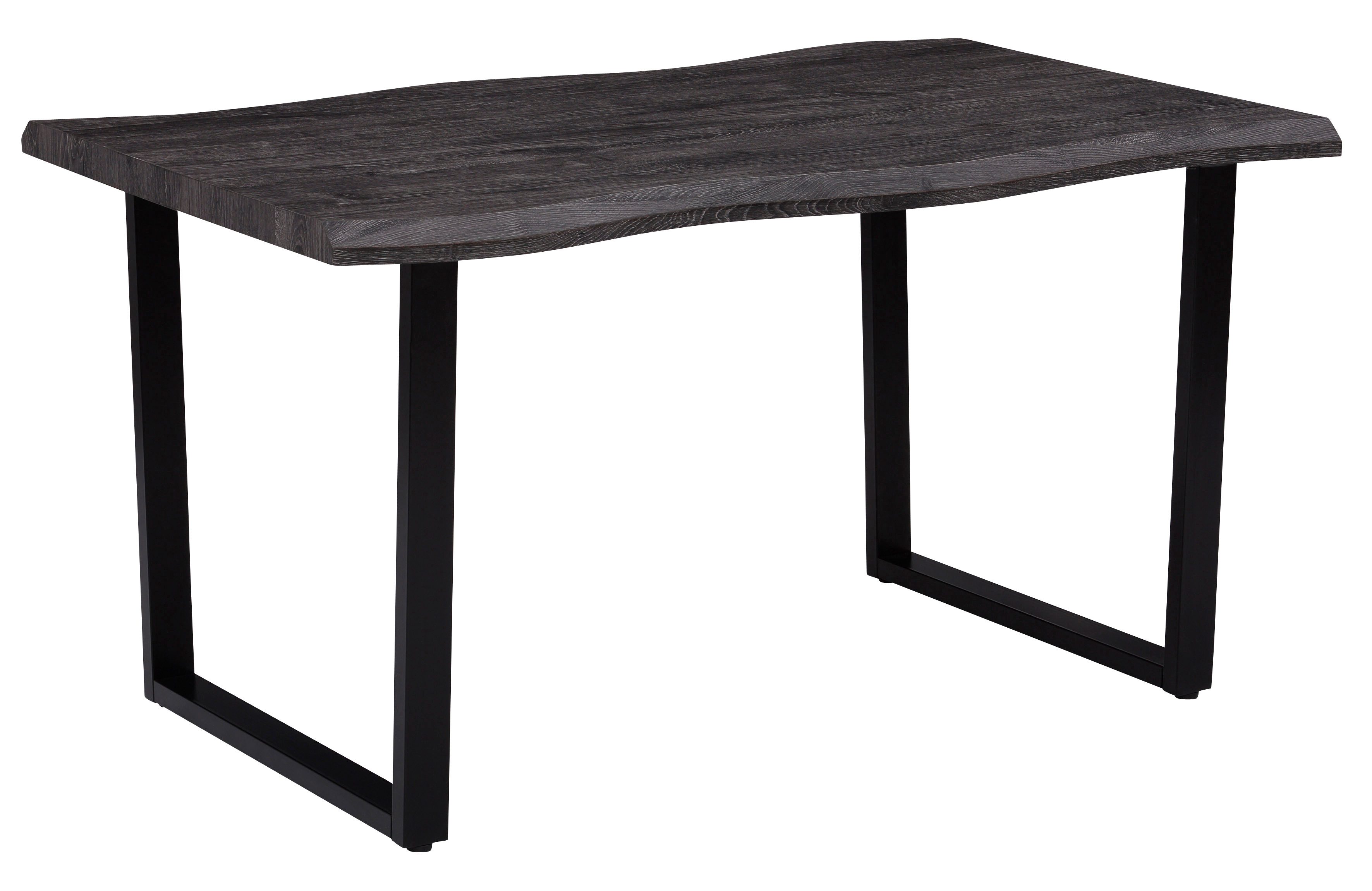 HELA Eethoek GISELLE Eetkamer, Eetgroep, Zitgroep TOPSELLER! Eettafel U-frame metaal, tafelblad met boomrand, OTTOs Choice (set, 5-delig)