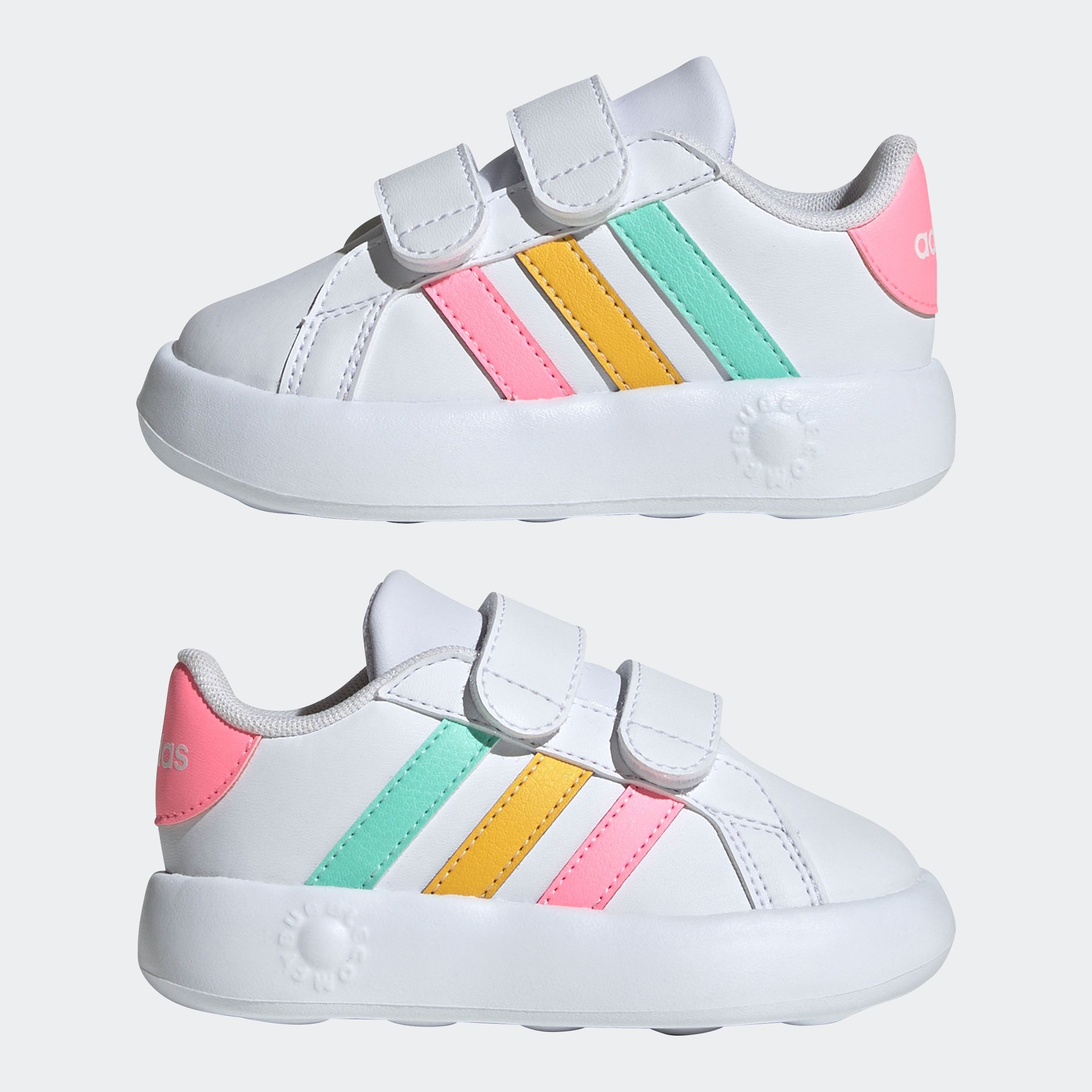 adidas Sportswear Klittenbandschoenen GRAND COURT 2.0 KIDS Design geïnspireerd op de adidas Superstar, voor kinderen