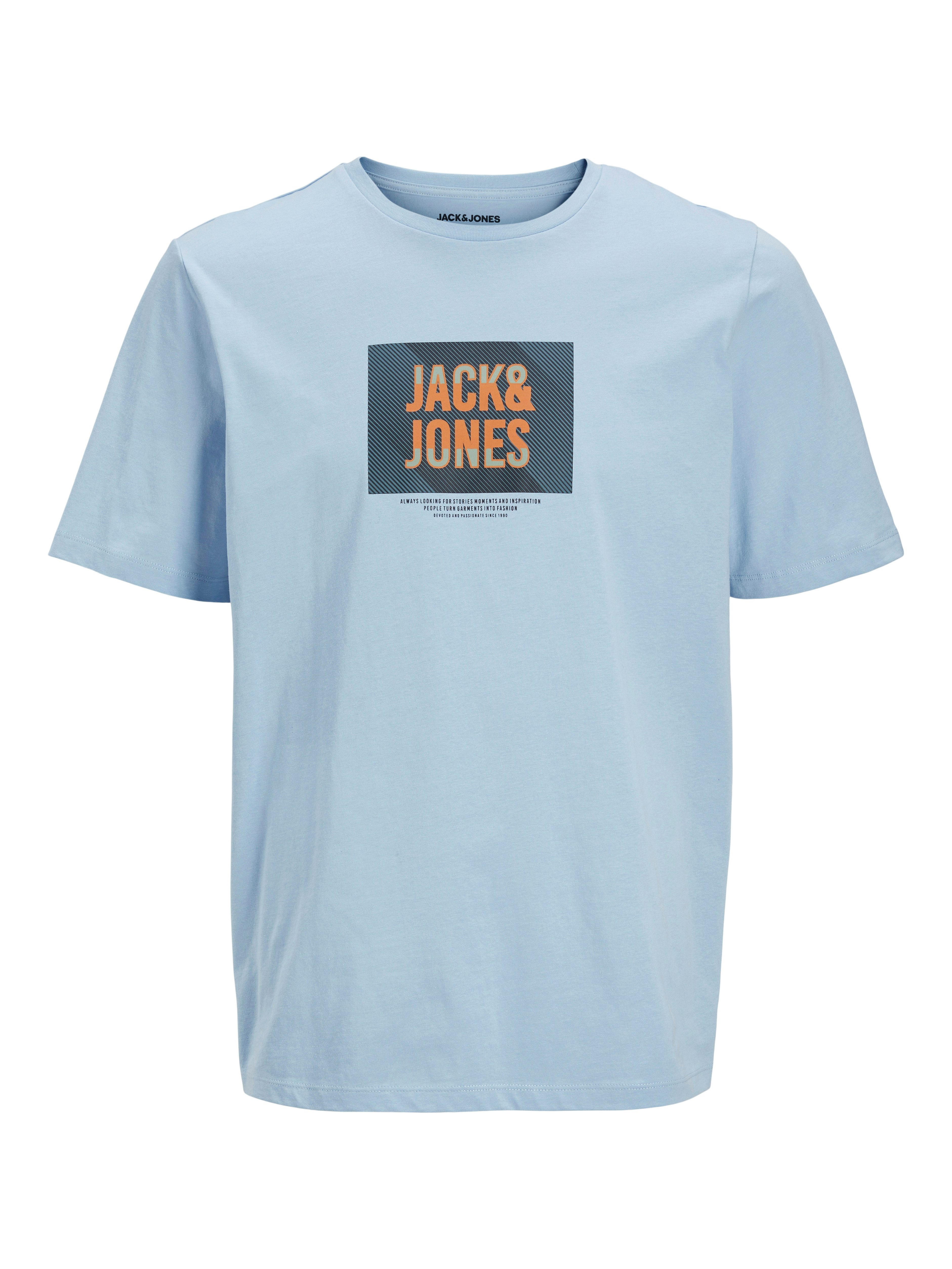 Jack & Jones Shirt met print JJHUDSON TEE SS CREW NECK