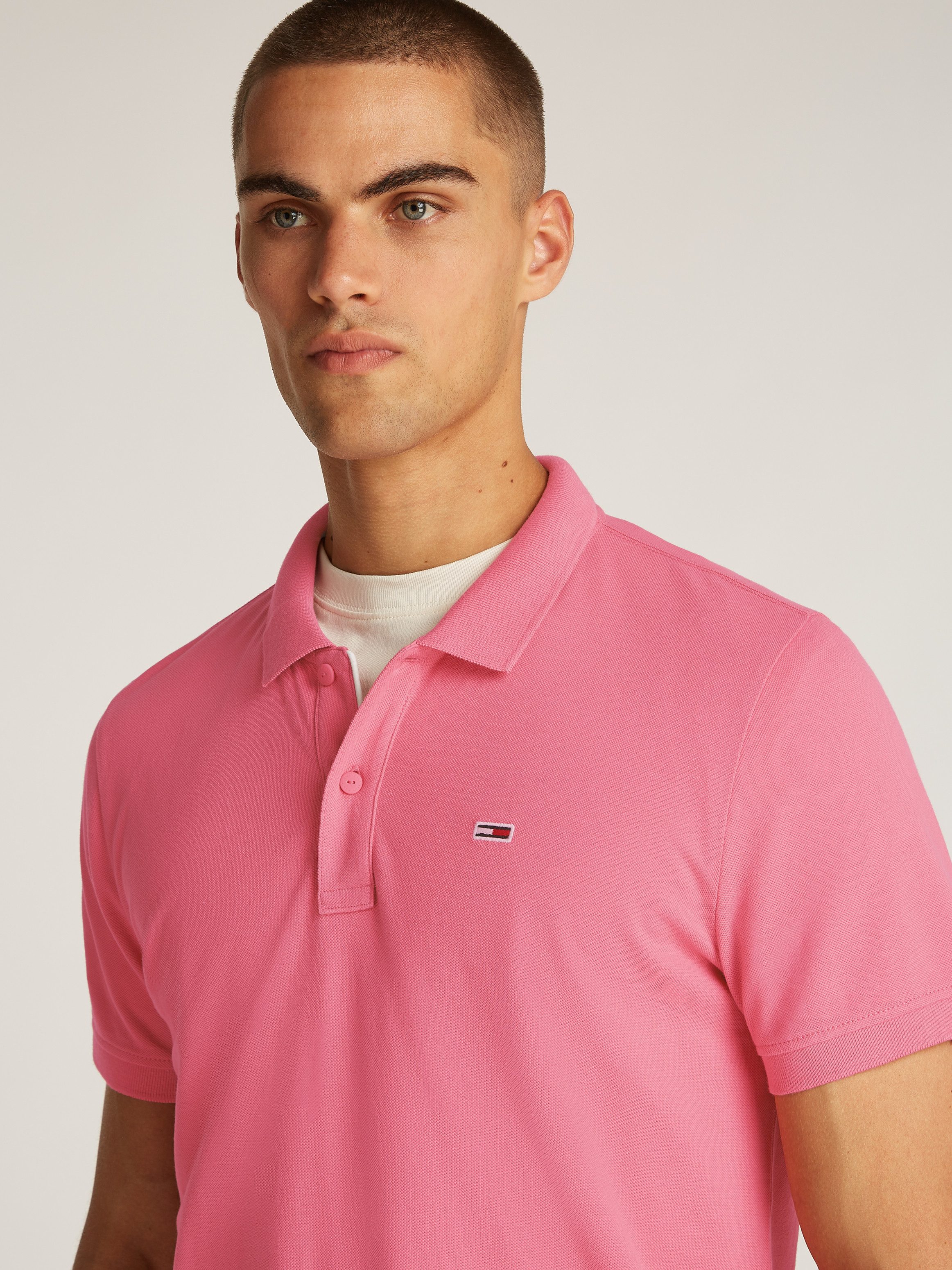 TOMMY JEANS Poloshirt TJM SLIM PLACKET POLO