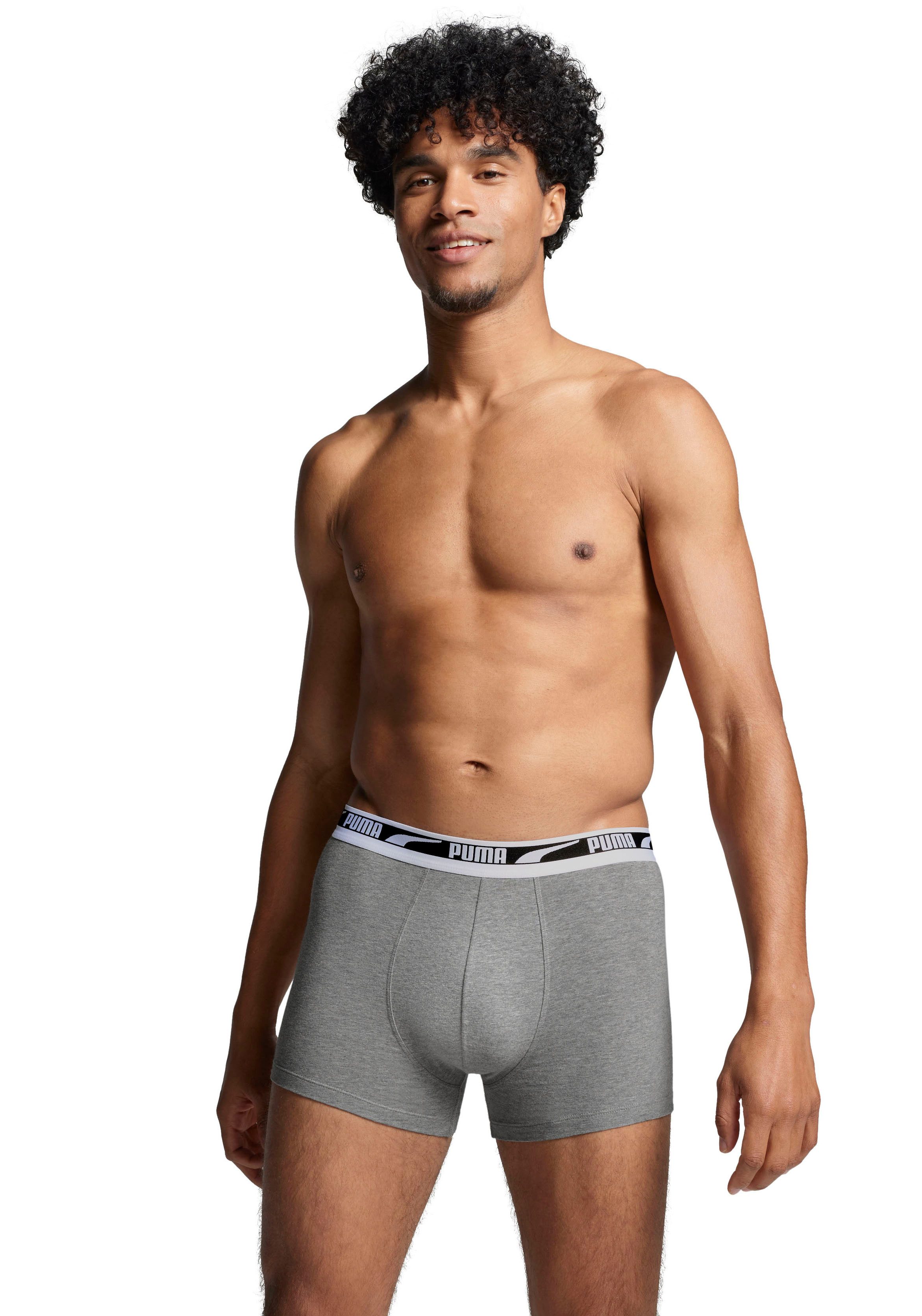 PUMA Boxershort MEN MULTI LOGO BOXER 2P (Set van 2)