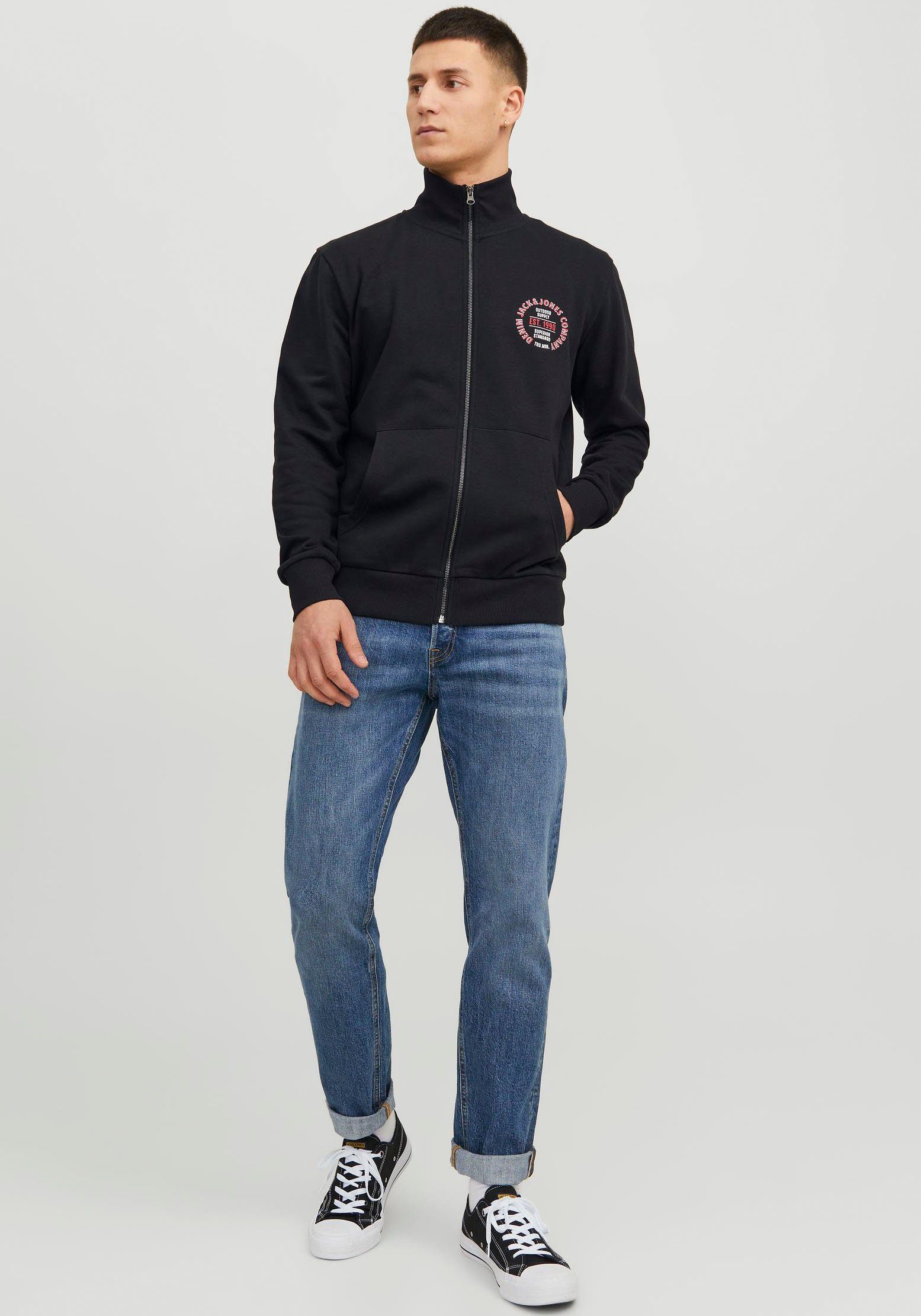 Jack & Jones Sweatvest JJ JJANDY SWEAT ZIP HIGH NECK