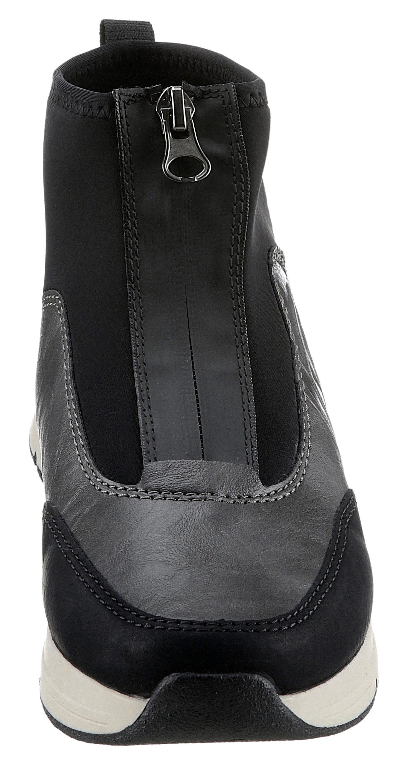Rieker Slip-on sneakers instaplaarzen, enkellaars, high top sneaker in vegan uitvoering