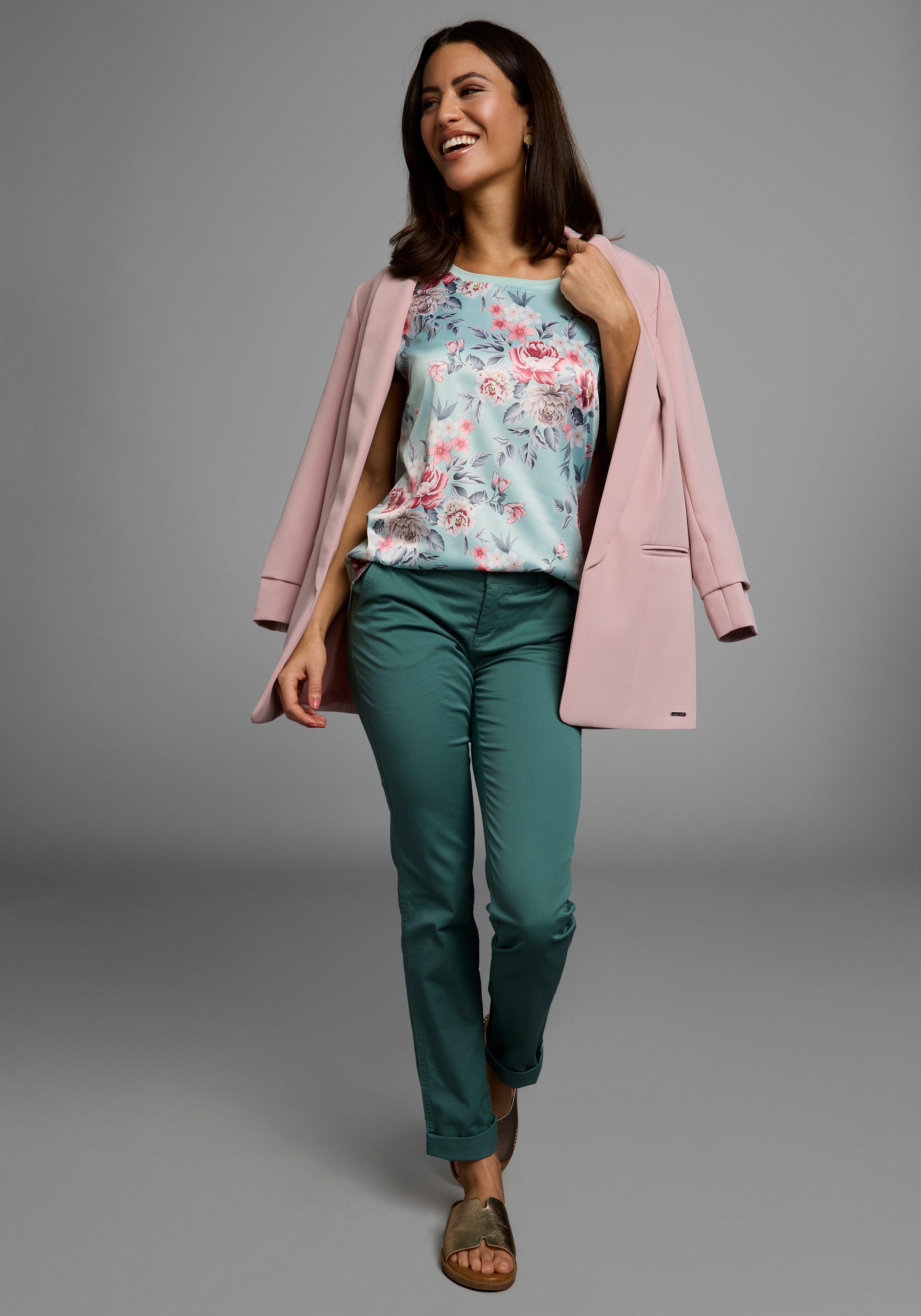 Laura Scott Shirtblouse van glanzend satijn