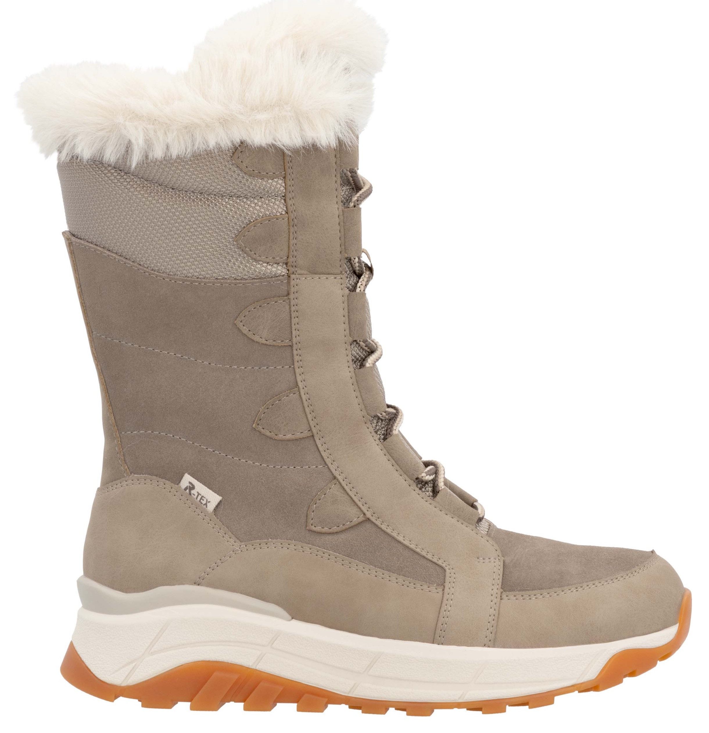 Rieker EVOLUTION Winterlaarzen snow boots, winter boots with lambswool lining, fiber grip sole