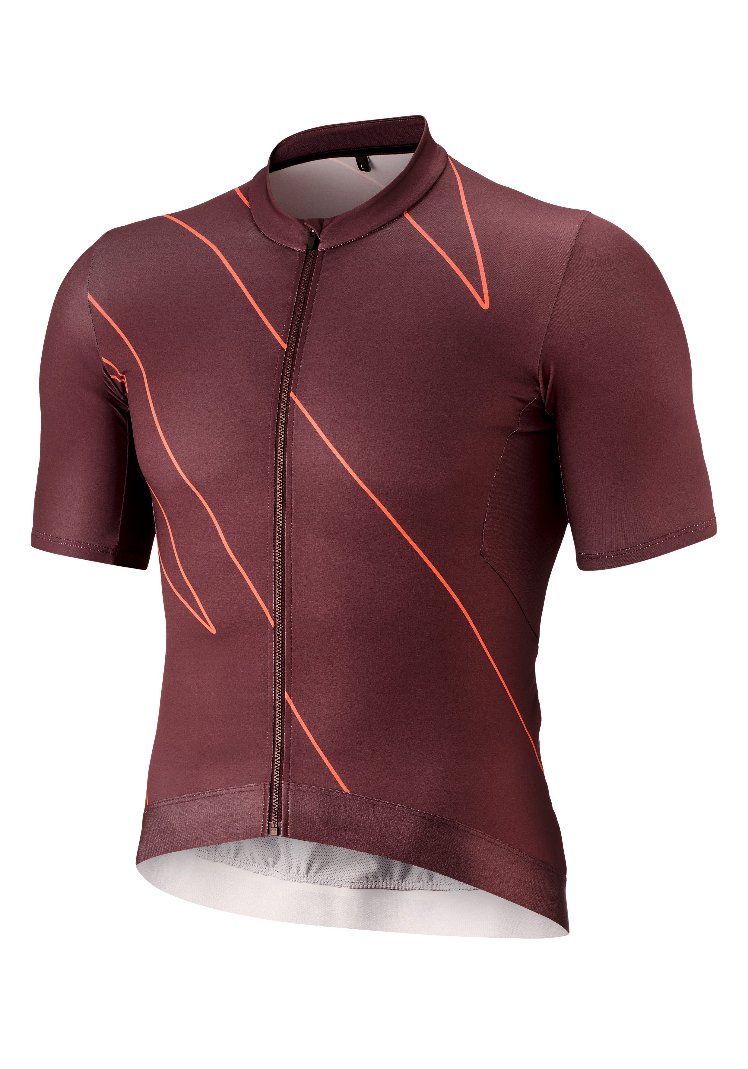 Gonso Fietsshirt Road Jersey Print M Heren fiets trui korte mouwen, full-zip trui, rugzak, slim fit