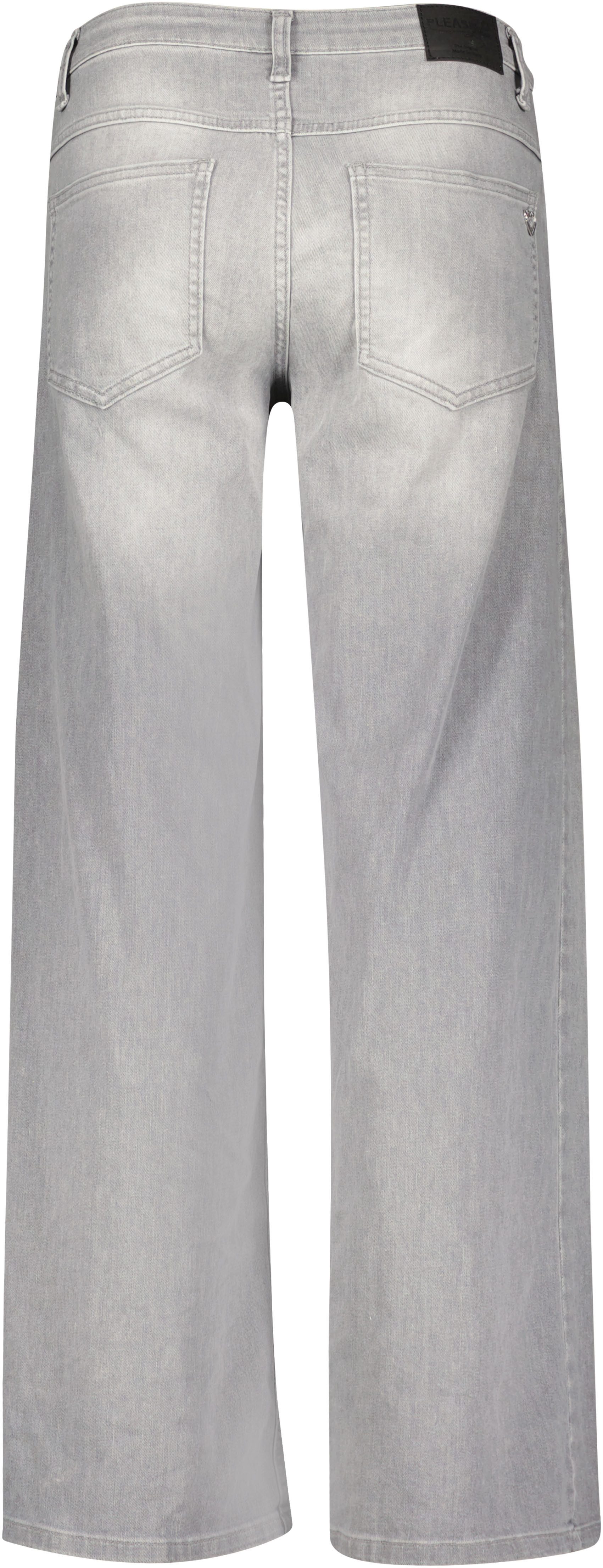 Please Jeans 5-pocket jeans met brede pijp en fade-out effecten