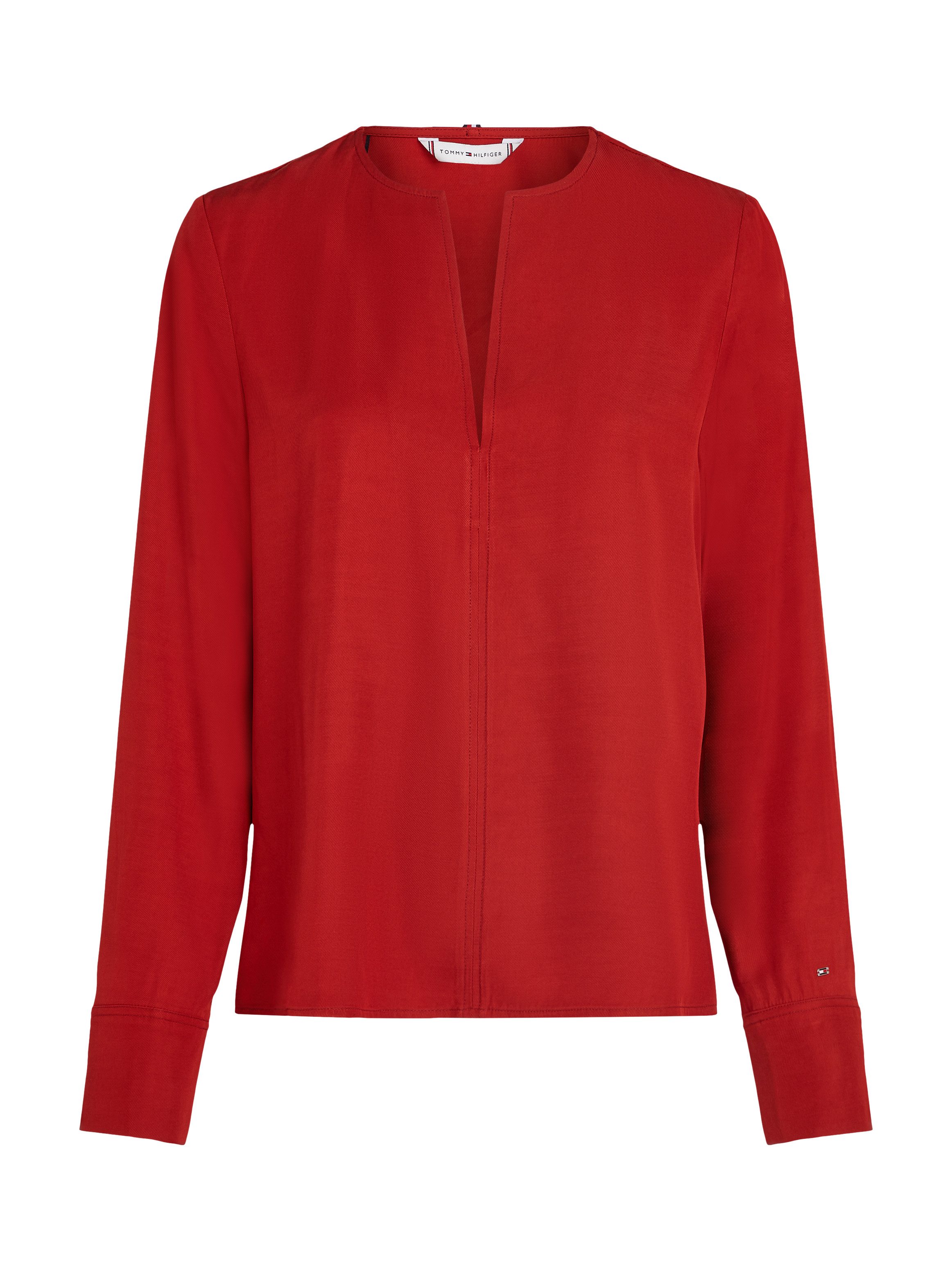 Tommy Hilfiger Klassieke blouse VISCOSE REGULAR V-NECK LS BLOUSE