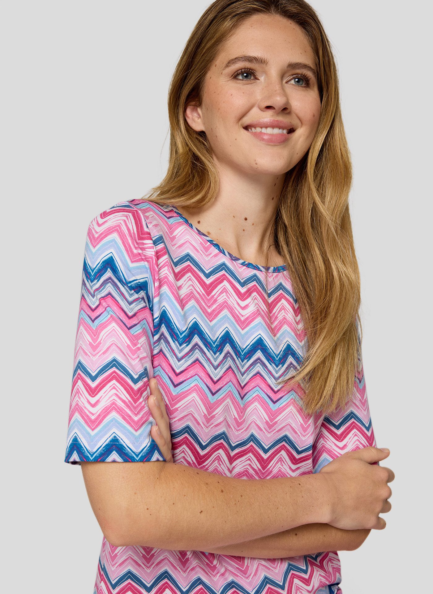 Rabe Shirt met ronde hals met grafisch patroon
