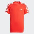 adidas performance t-shirt adidas essentials 3-stripes rood