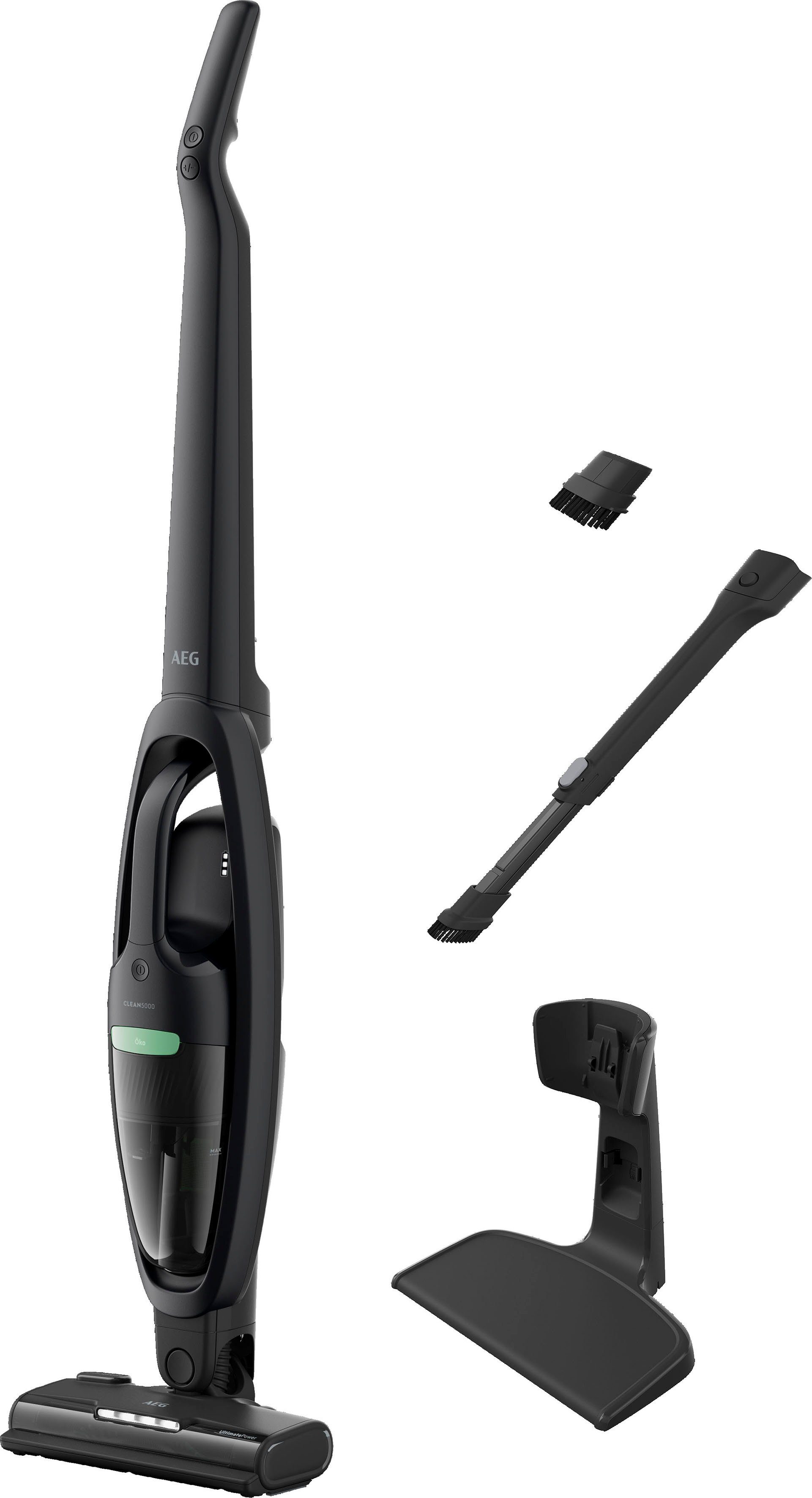 AEG Accu-kruimeldief en -stofzuiger CLEAN 5000 ÖKO (AS52B21OKO) 2-in-1, geruisloze 79 db(a), 74% gerecycled materiaal, tot 50 min. looptijd