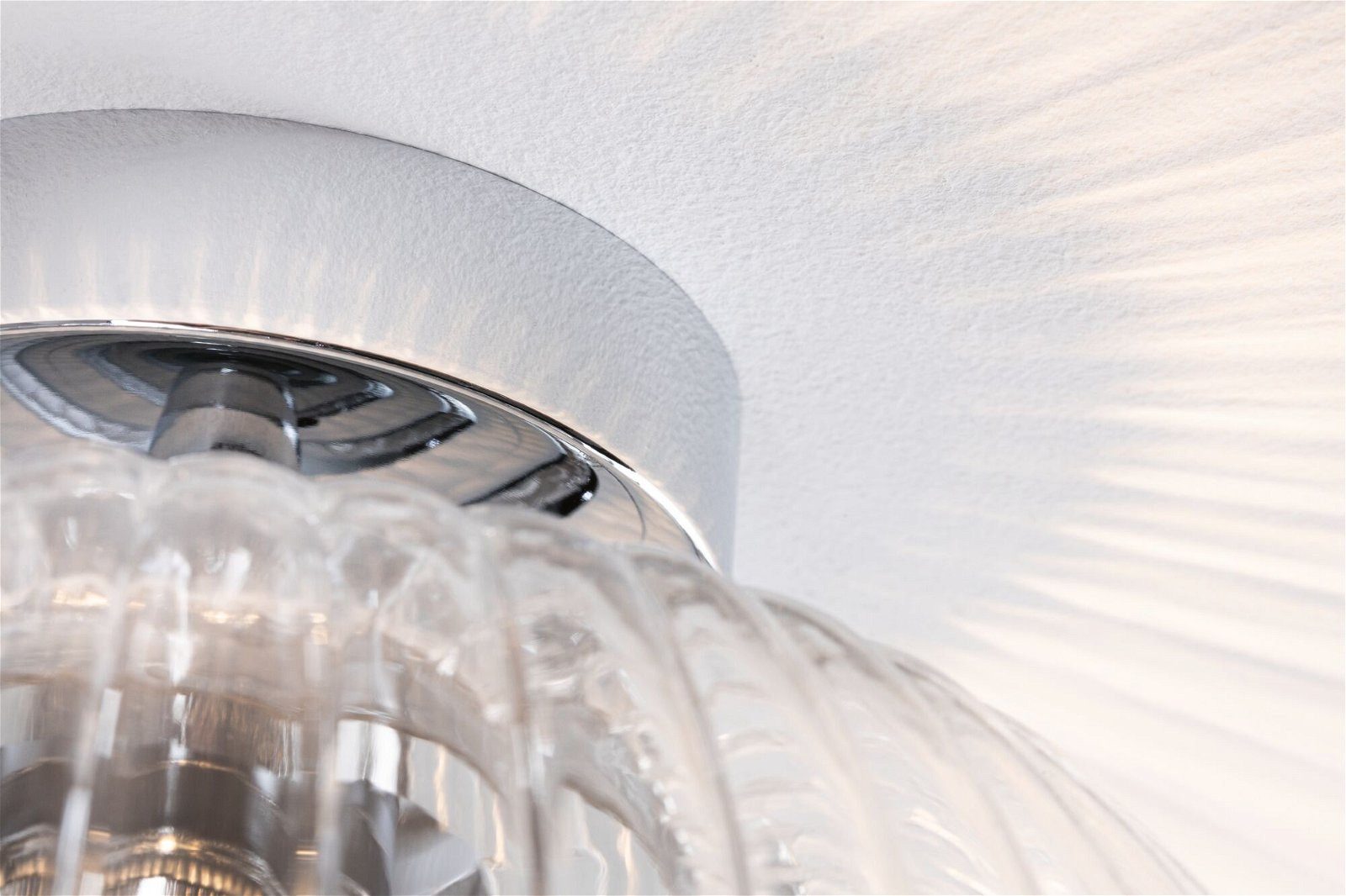 Paulmann Plafondlamp Ruya IP44 E27 230V max. 60W Glas, Chroom (1 stuk)