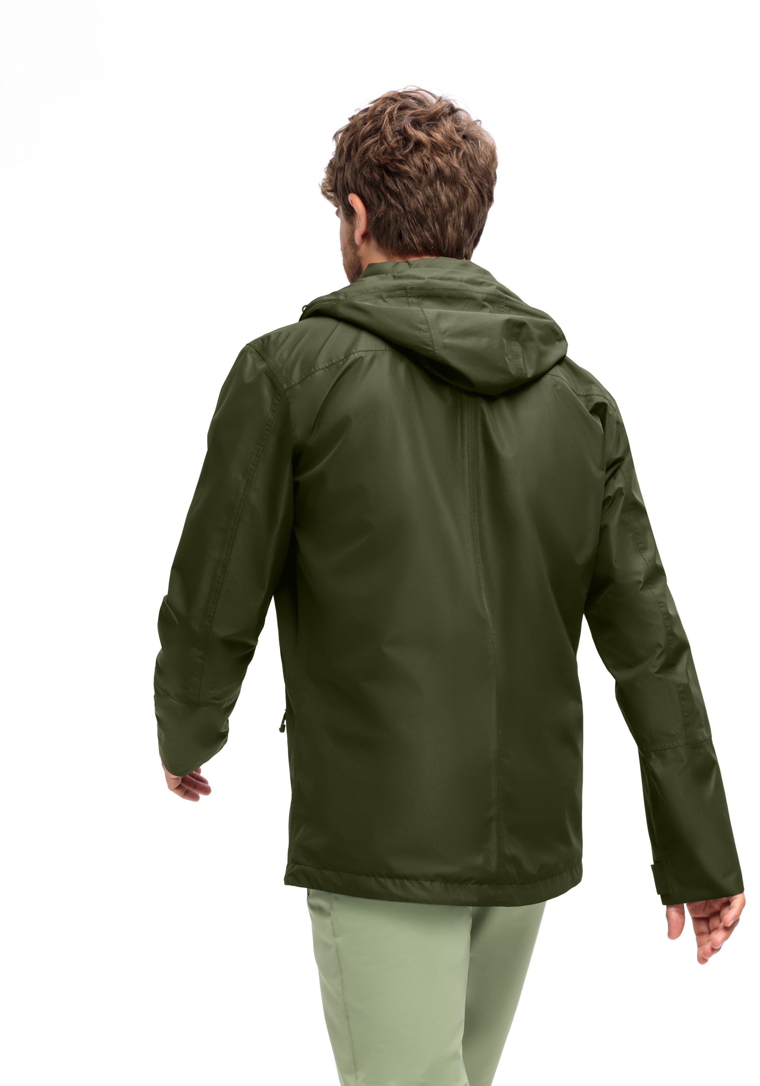 Maier Sports Outdoorjack Abbenstein M Heren jacke waterdicht, functionele jas met 2 buitenzakken + binnenzak