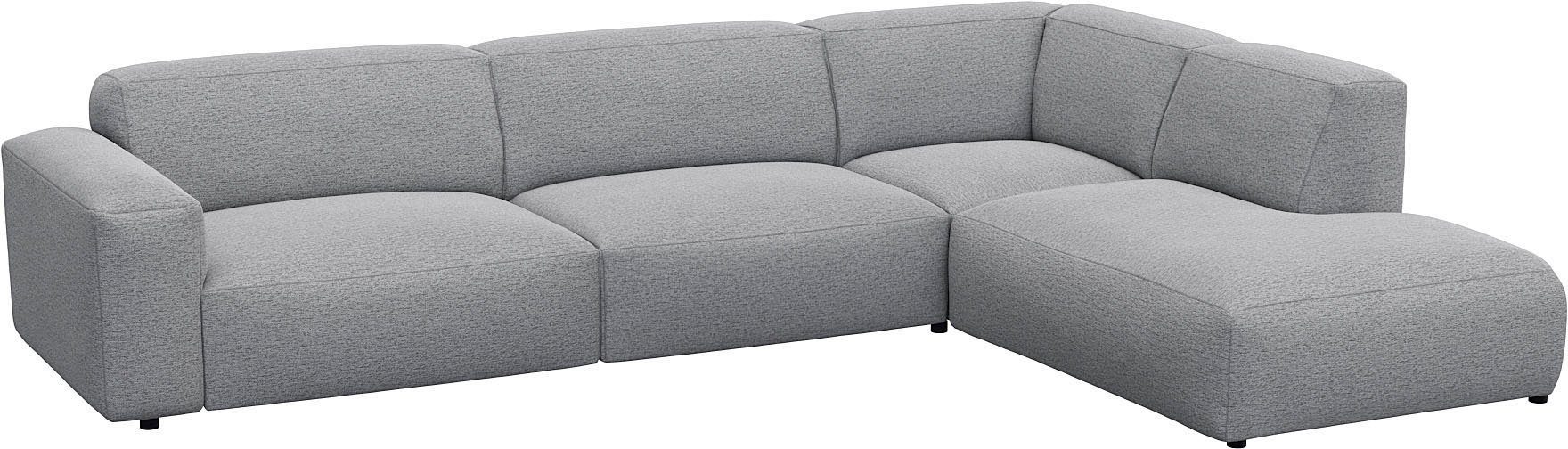 FLEXLUX Hoekbank Lucera, super comfortabel door hoogwaardige zitconstructie met koudschuim