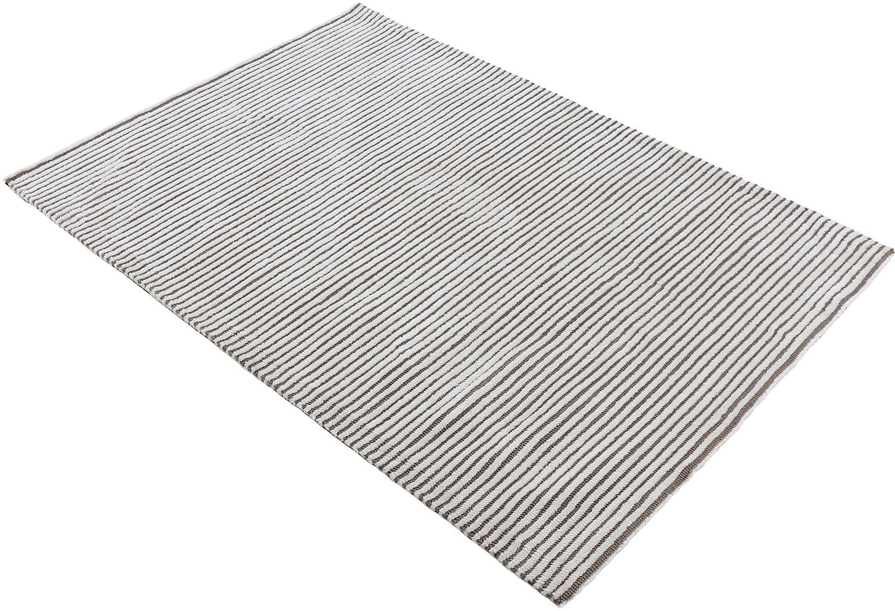 carpetfine Vloerkleed Holly 5 gestreept, hoog-laag structuur, woonkamer