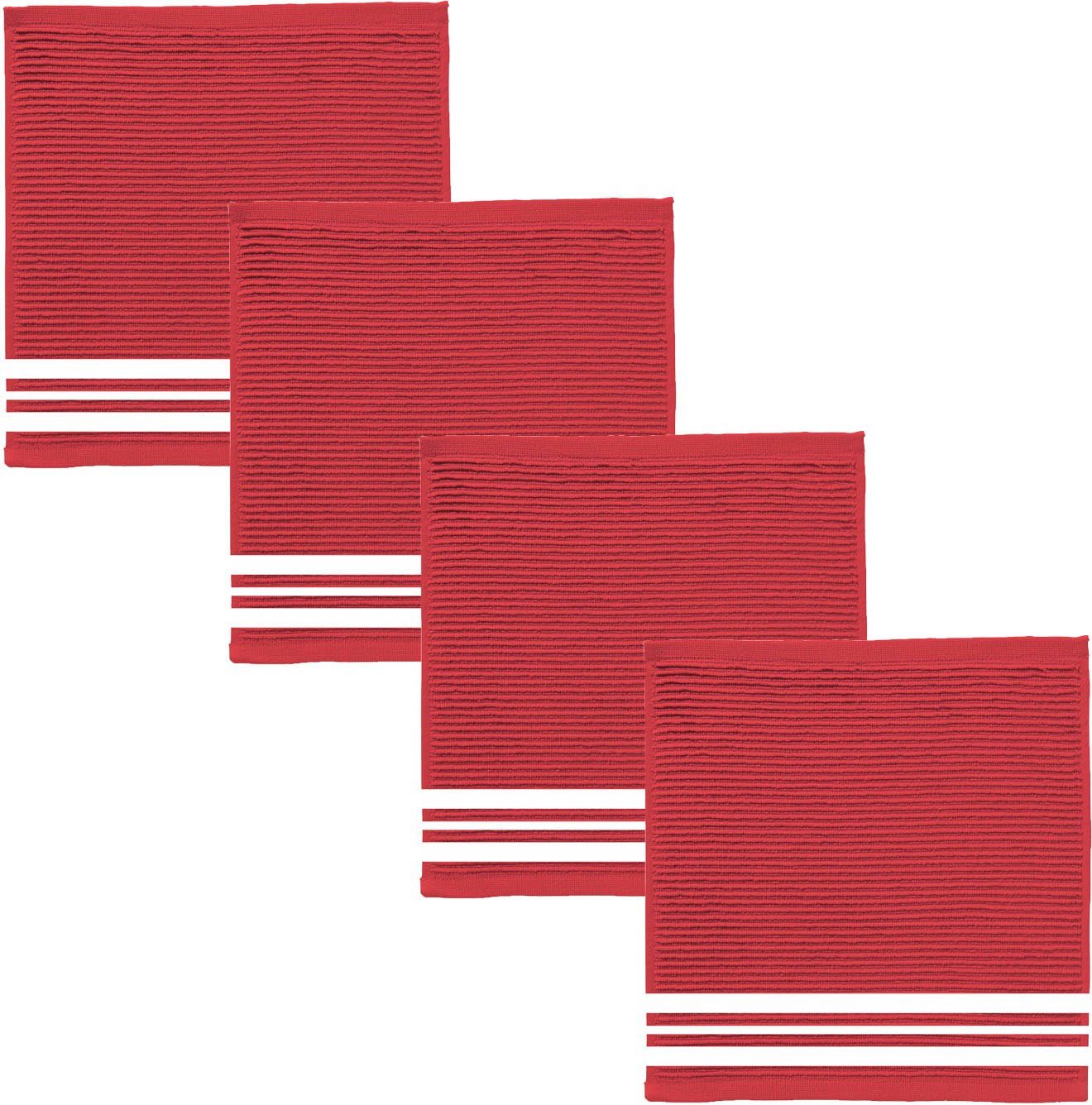 DDDDD Vaatdoek Provence van puur katoen, 30x30 cm (set, 4-delig)