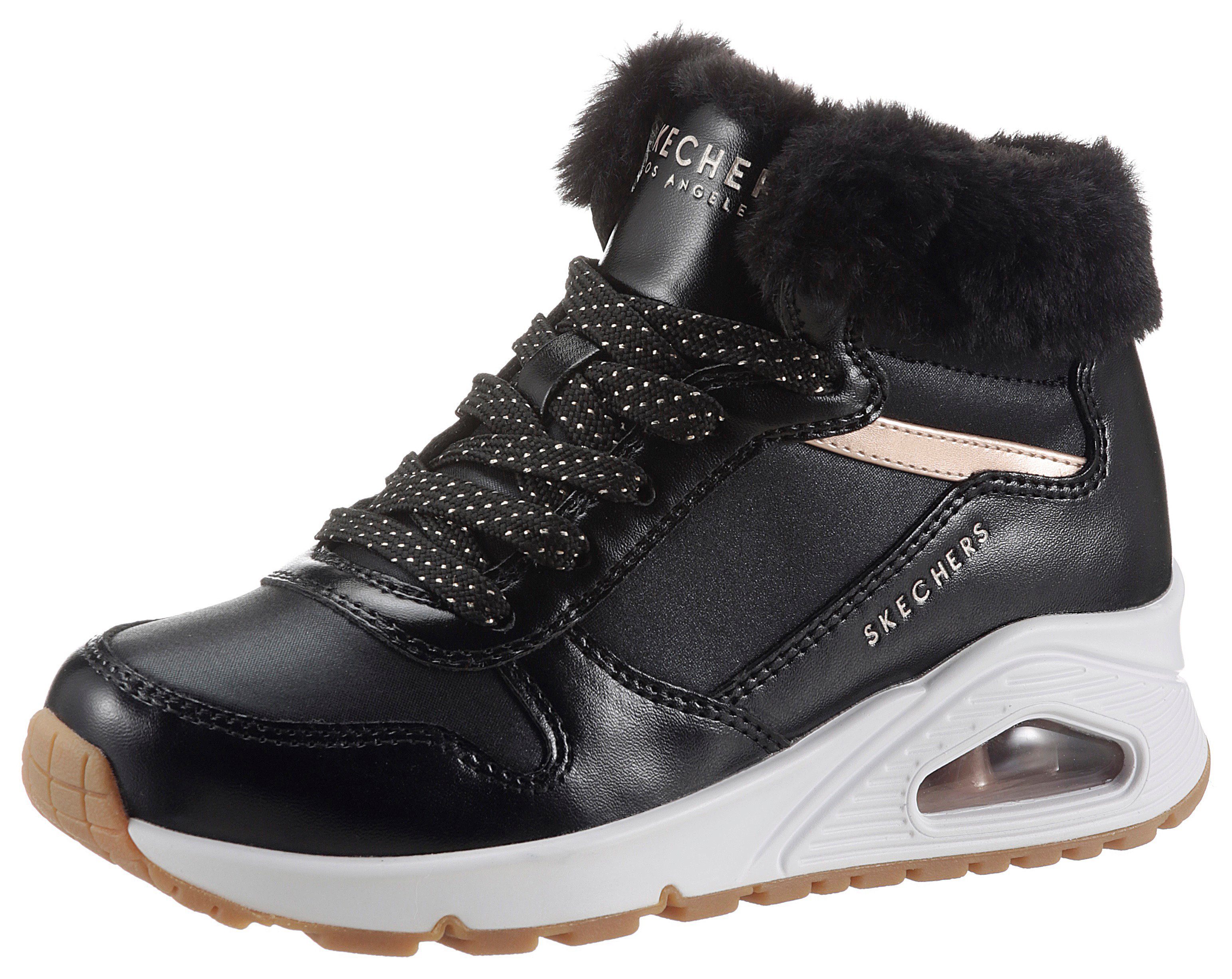 Skechers Hoge veterschoenen UNO-COZY ON AIR met air cooled memory foam