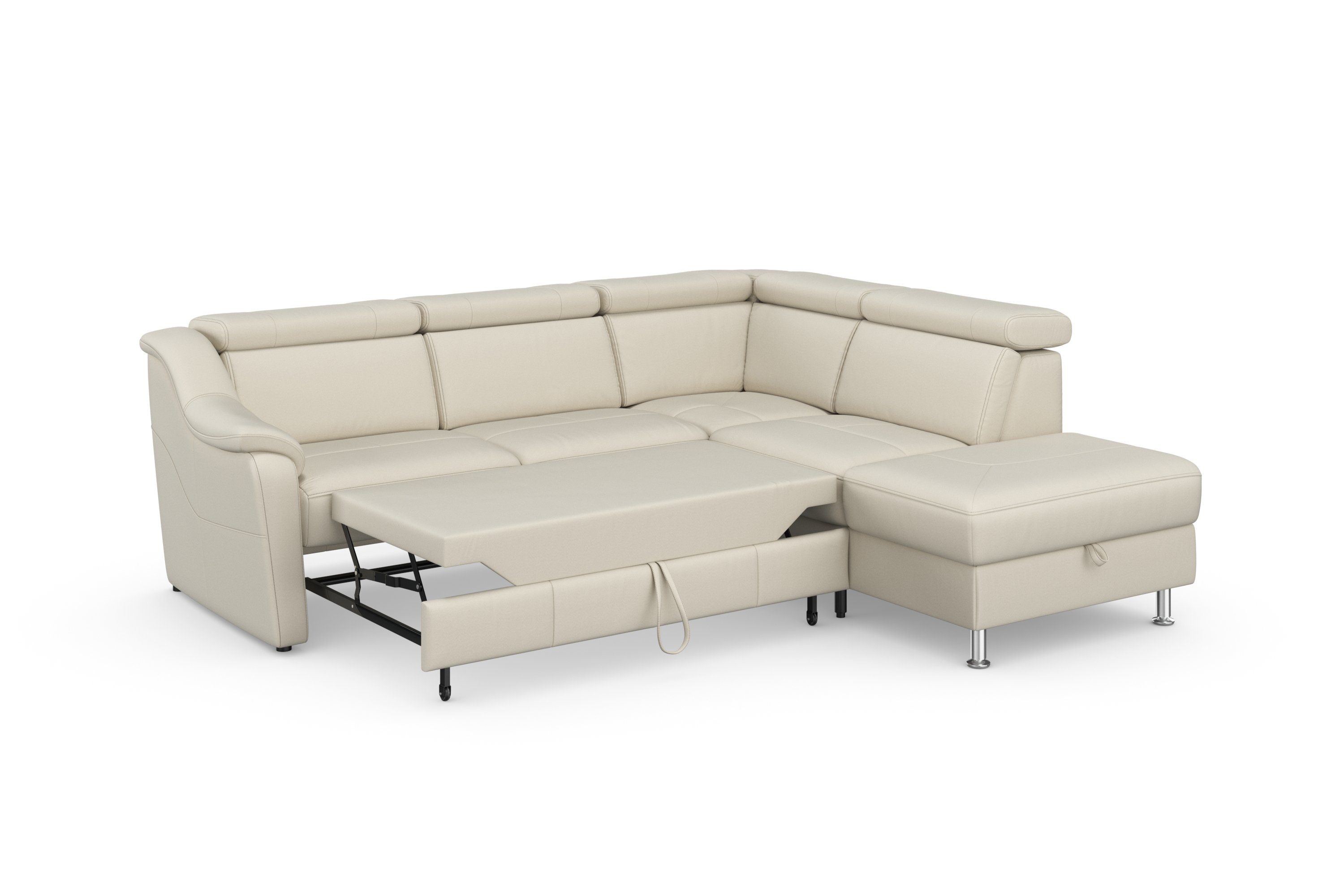 sit&more Hoekbank Freetown L-vorm met verstelbare hoofdsteun en comfortabele binnenvering