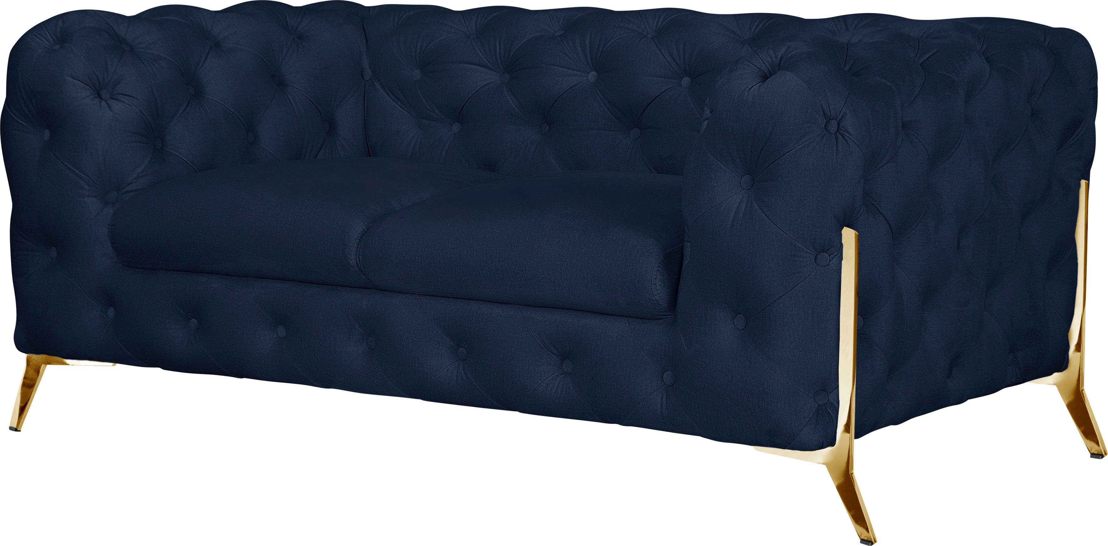Leonique Chesterfield-bank Amaury luxueuze capitonnage, moderne chesterfield look, kleur van de poten ter keuze