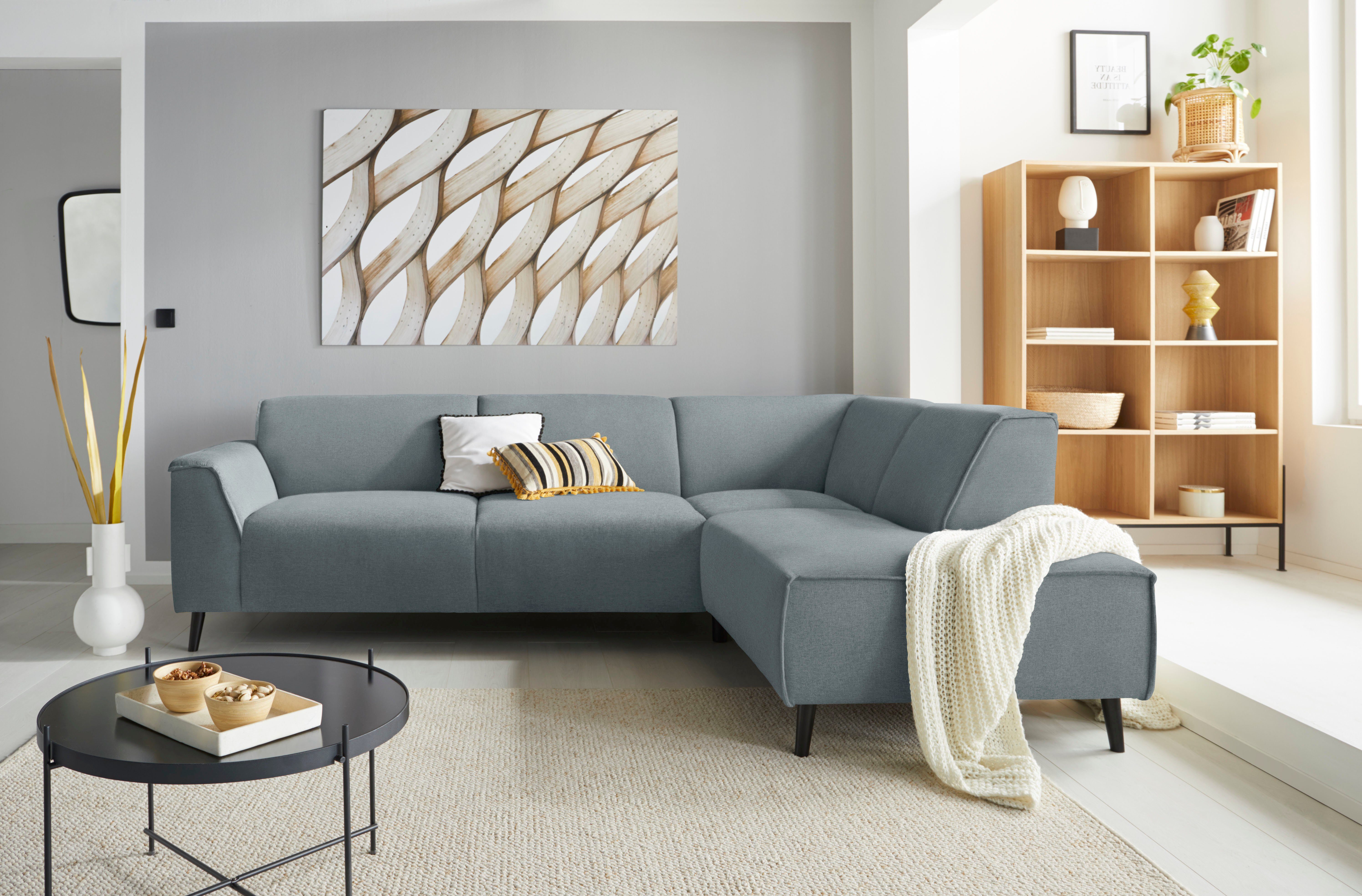 DOMO collection Hoekbank Amora, comfortabel en tijdloos, L-vorm