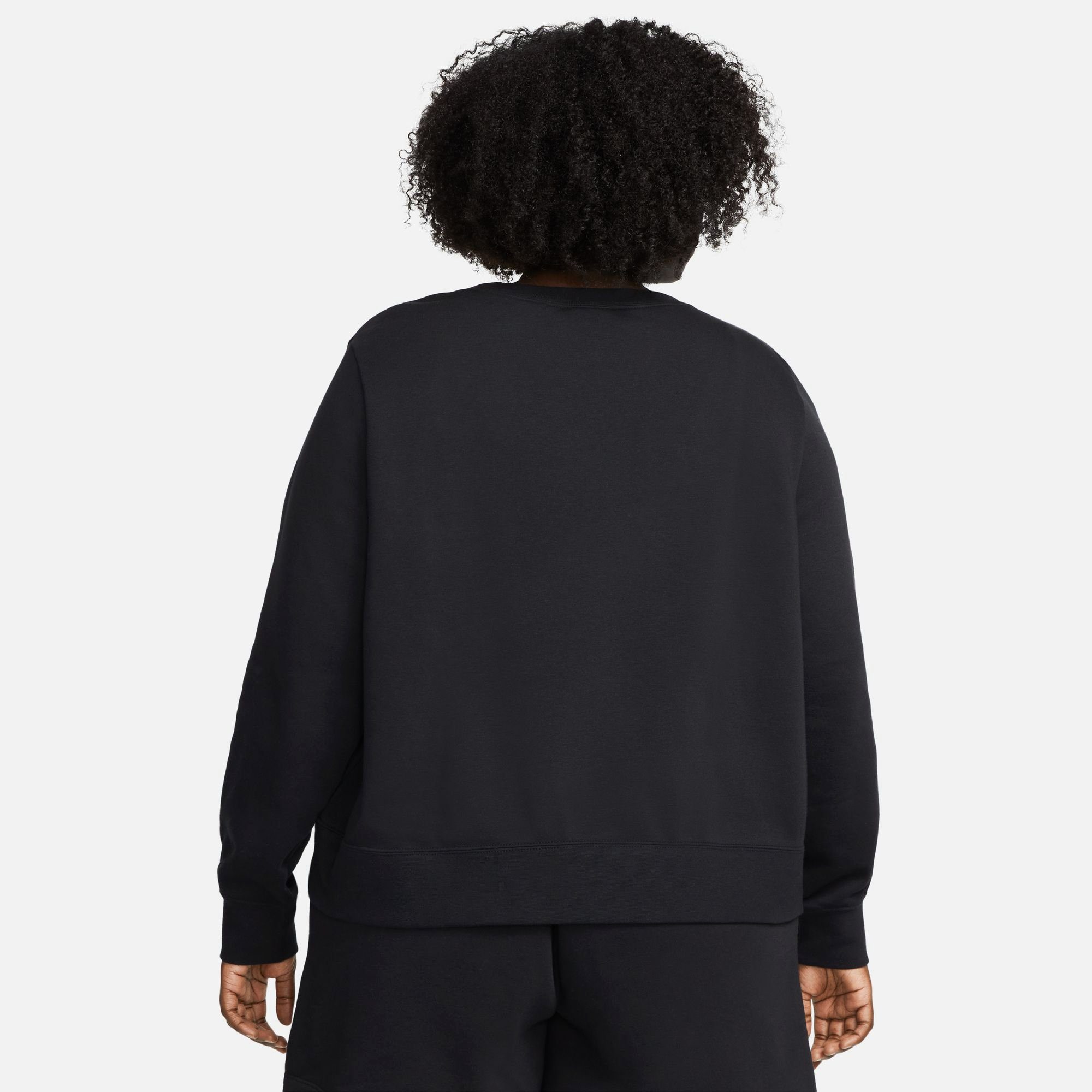 Nike Sportswear Sweatshirt CLUB FLEECE WOMEN'S CREW-NECK SWEATSHIRT (PLUS SIZE)