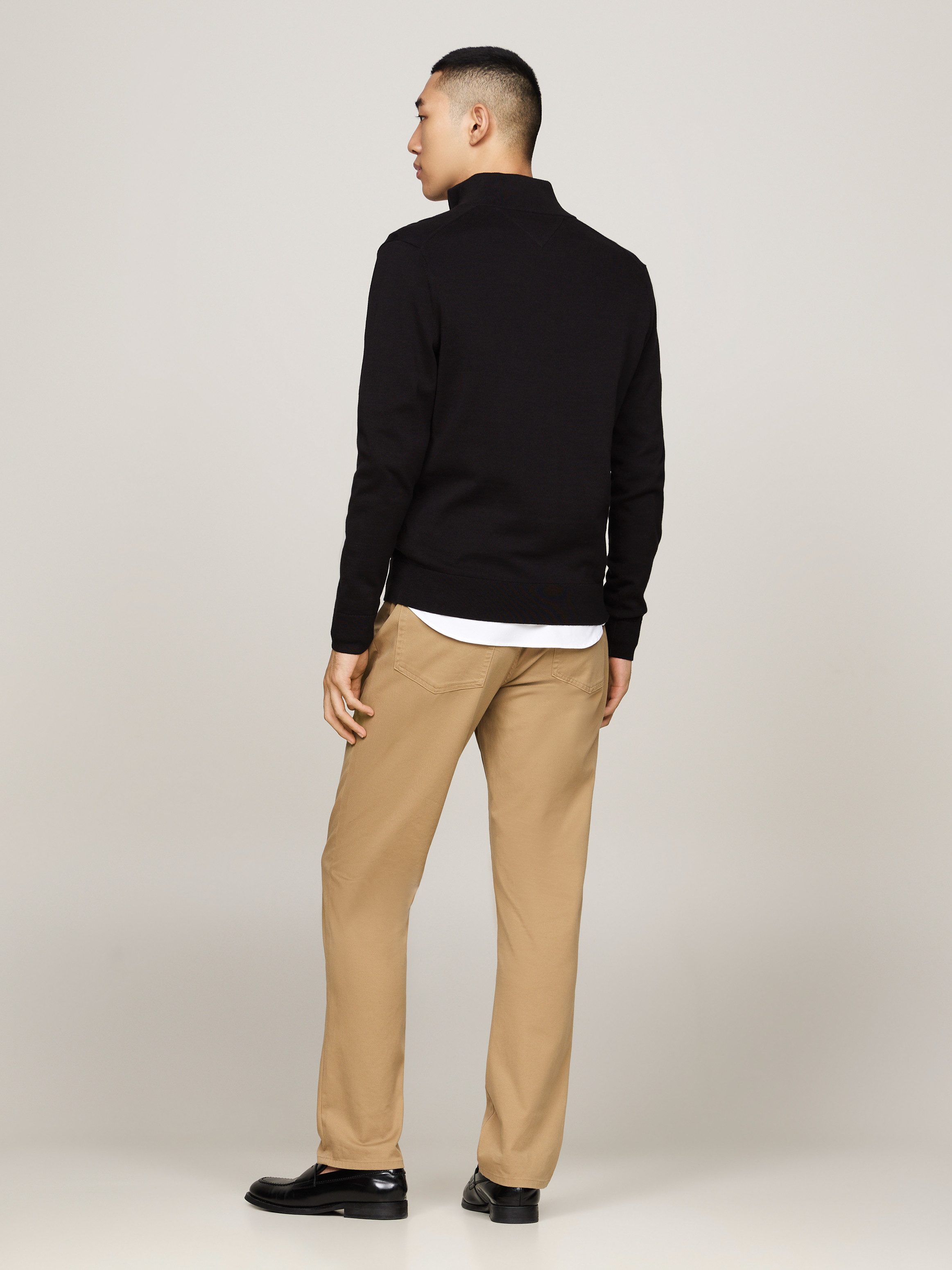 Tommy Hilfiger Schipperstrui ESSENTIAL COTTON ZIP MOCK