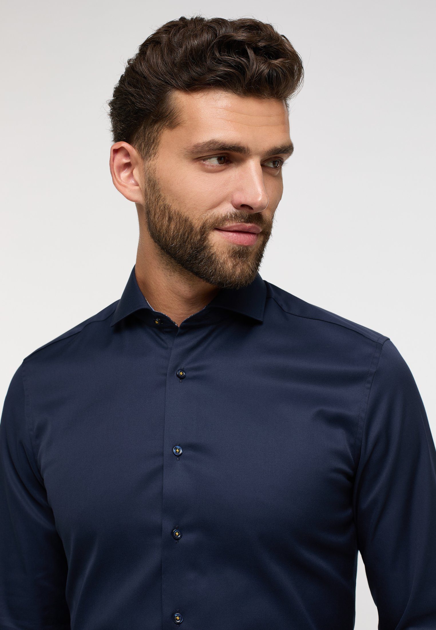 Eterna Overhemd met lange mouwen Slim fit NON IRON (strijkvrij)