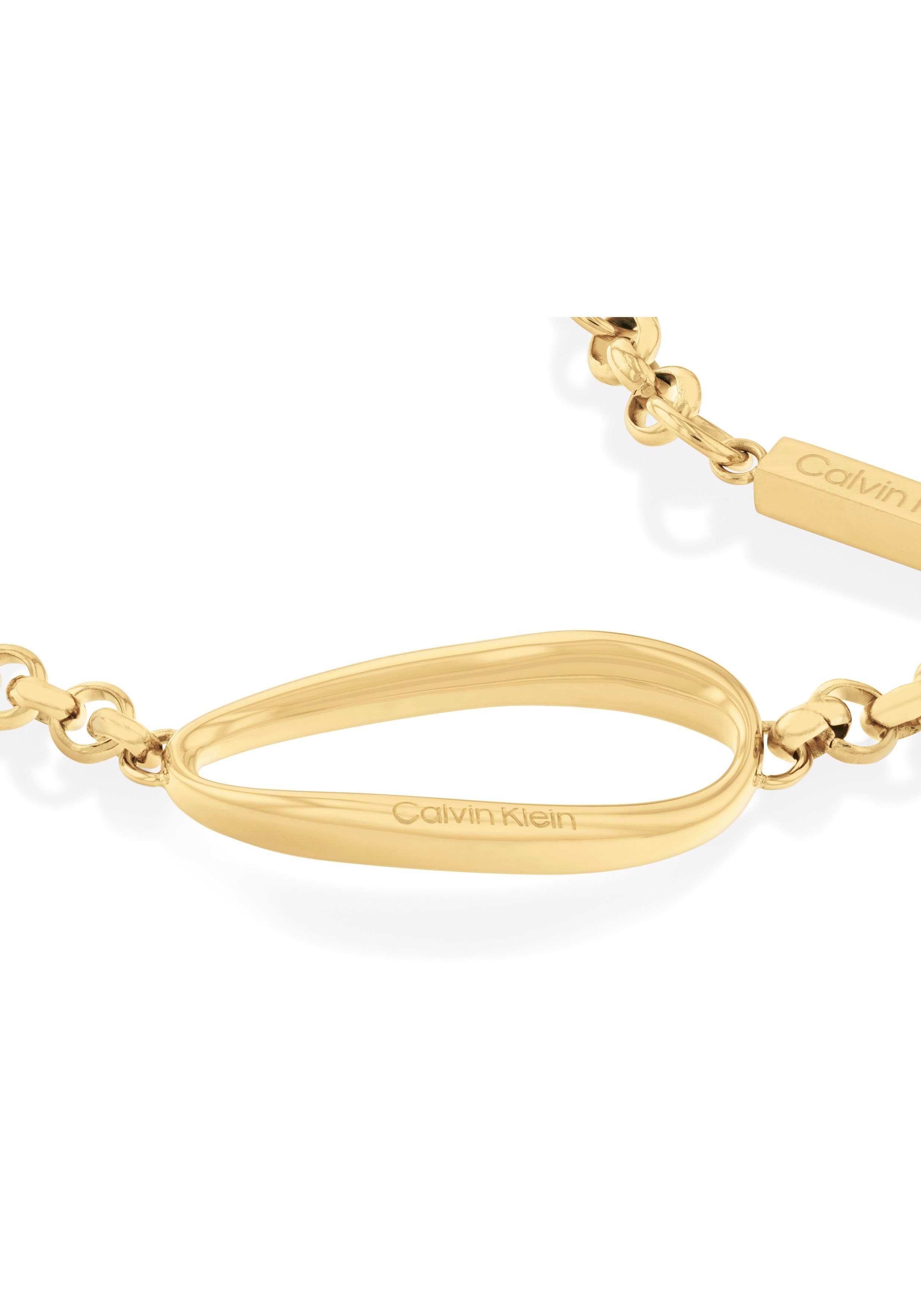 Calvin Klein Armband Sieraden roestvrij stalen armband erfstuk ketting SCULPTURAL