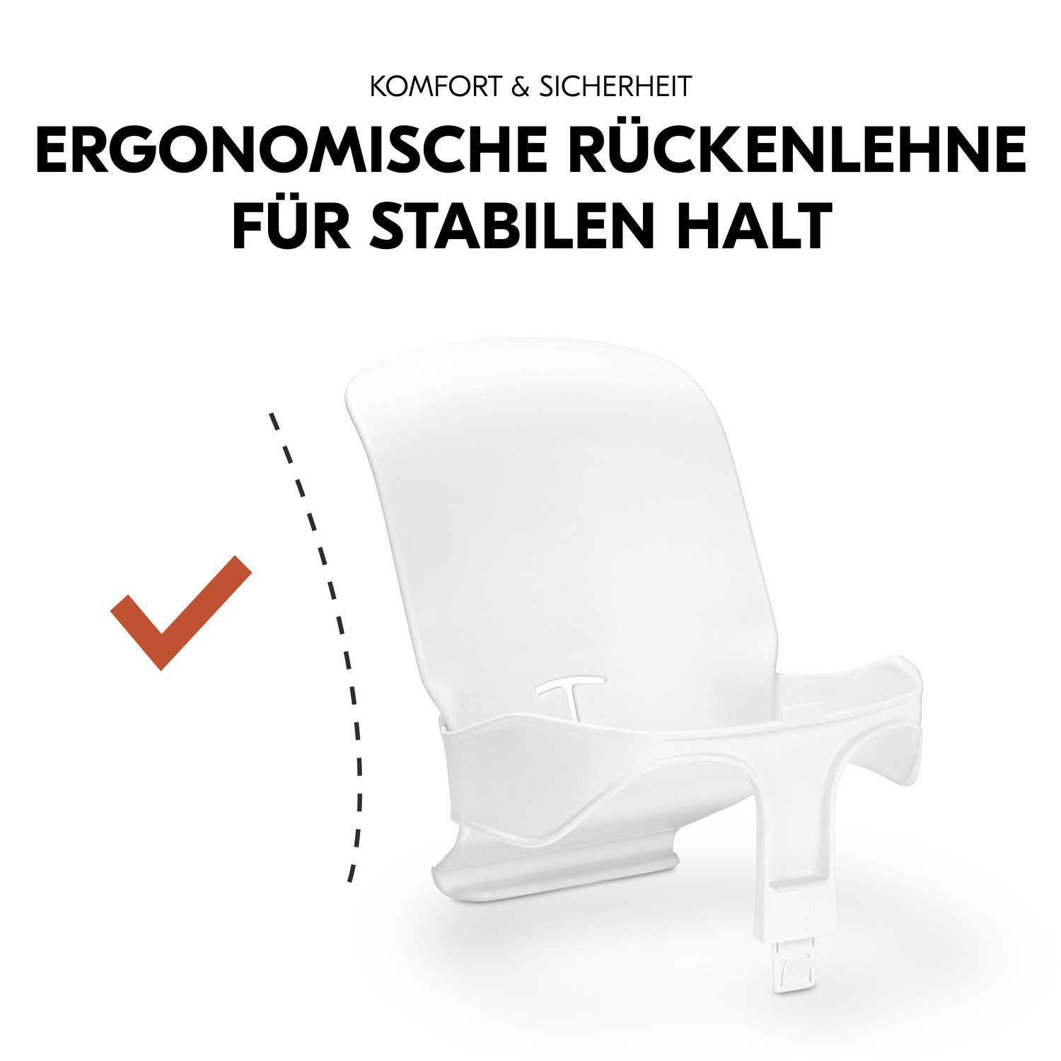 Hauck Stoelverkleiner Babysitz voor hoge stoelen "alpha+", "beta+" en "arketa"