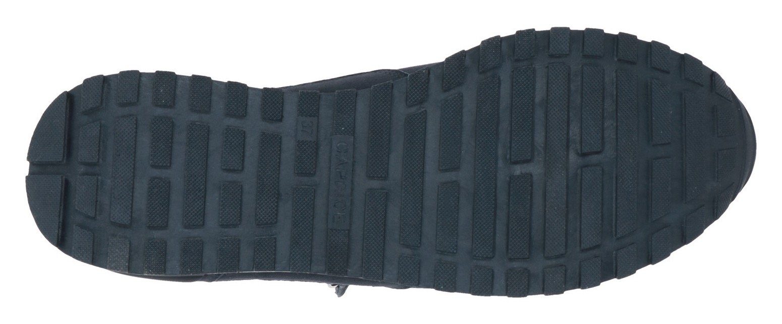 Caprice Sneakers met sleehak , vrijetijdsschoen, lage schoen, veterschoen in comfortwijdte g (= breed)