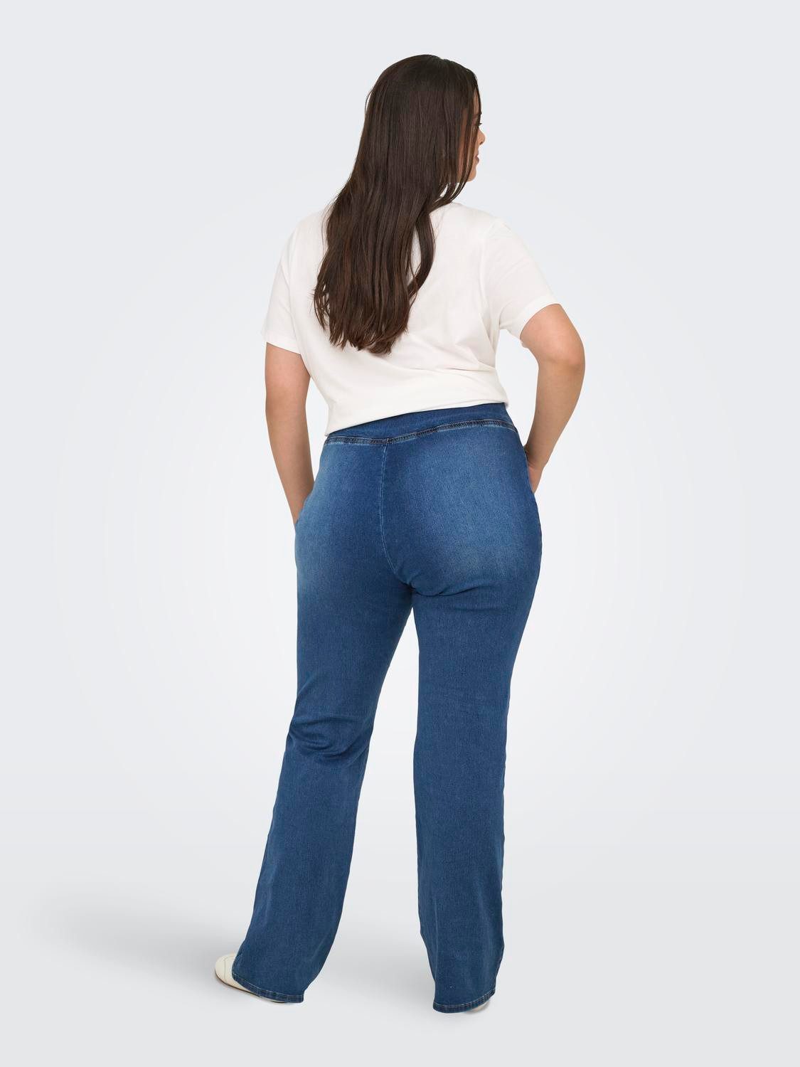 ONLY CARMAKOMA Jeanslegging CARROYAL MID WAIST FLARED LEGGING