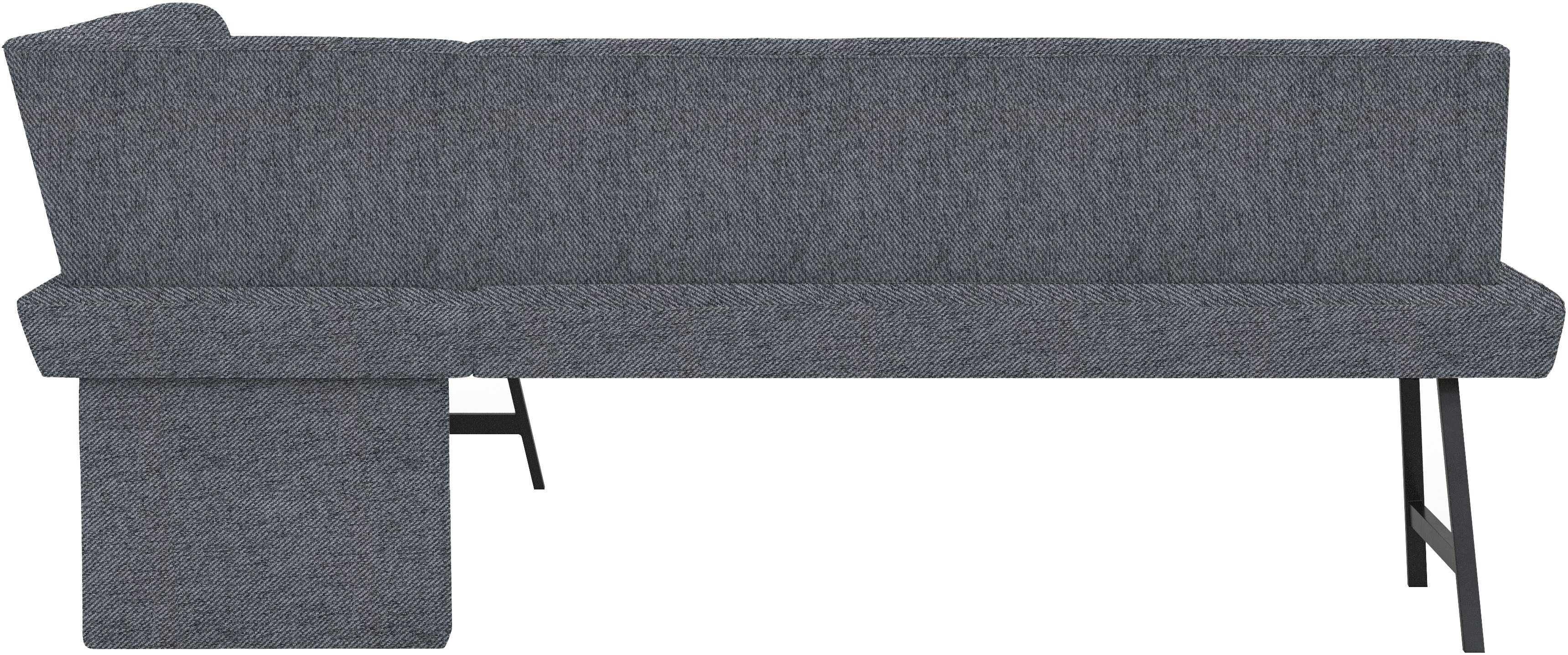 Home affaire Eethoek Sava Hoekbank met nosagvering in de zitting, massief eiken tafel (set, 4-delig)