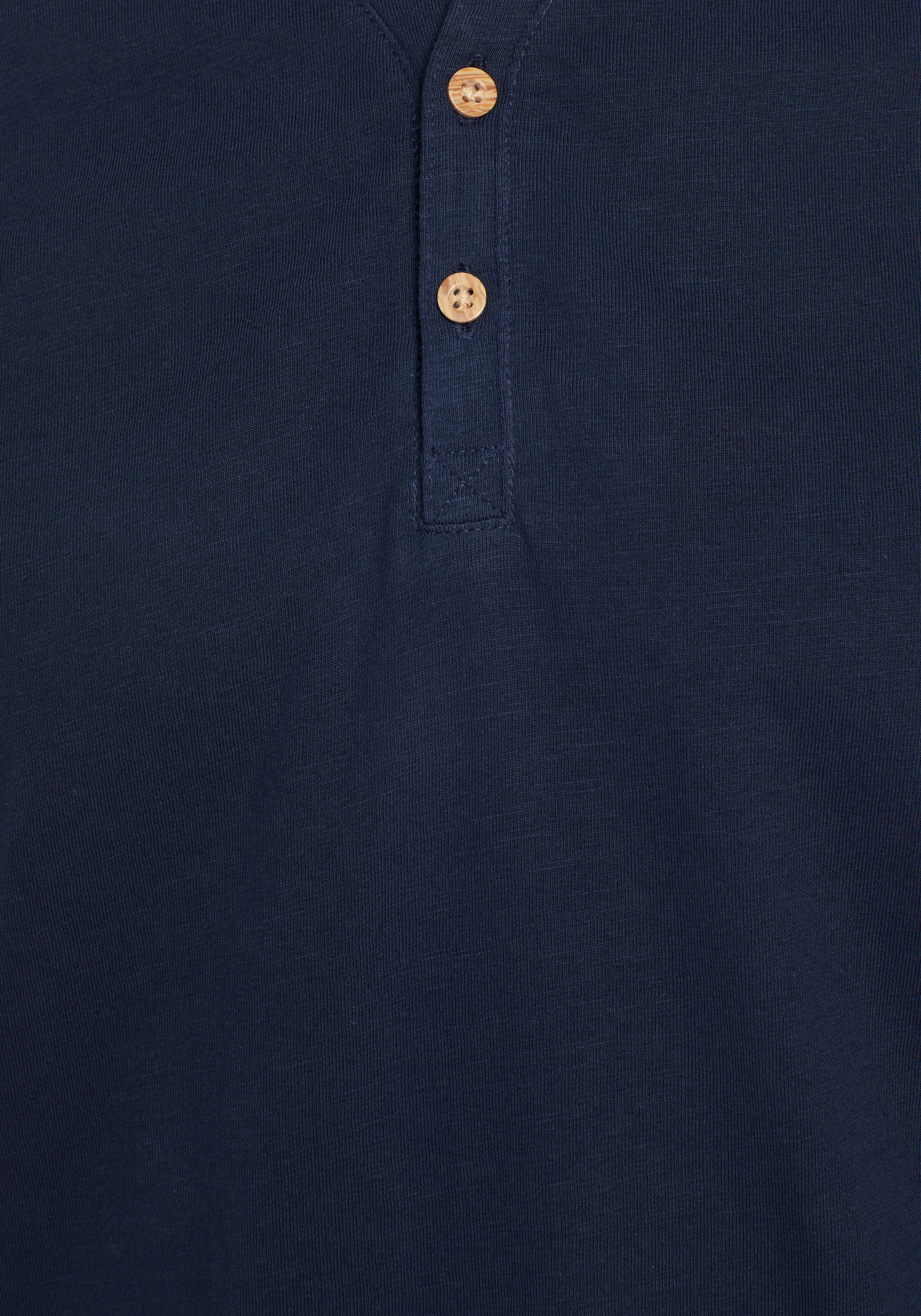 Bruno Banani T-shirt Met geknoopte V-hals