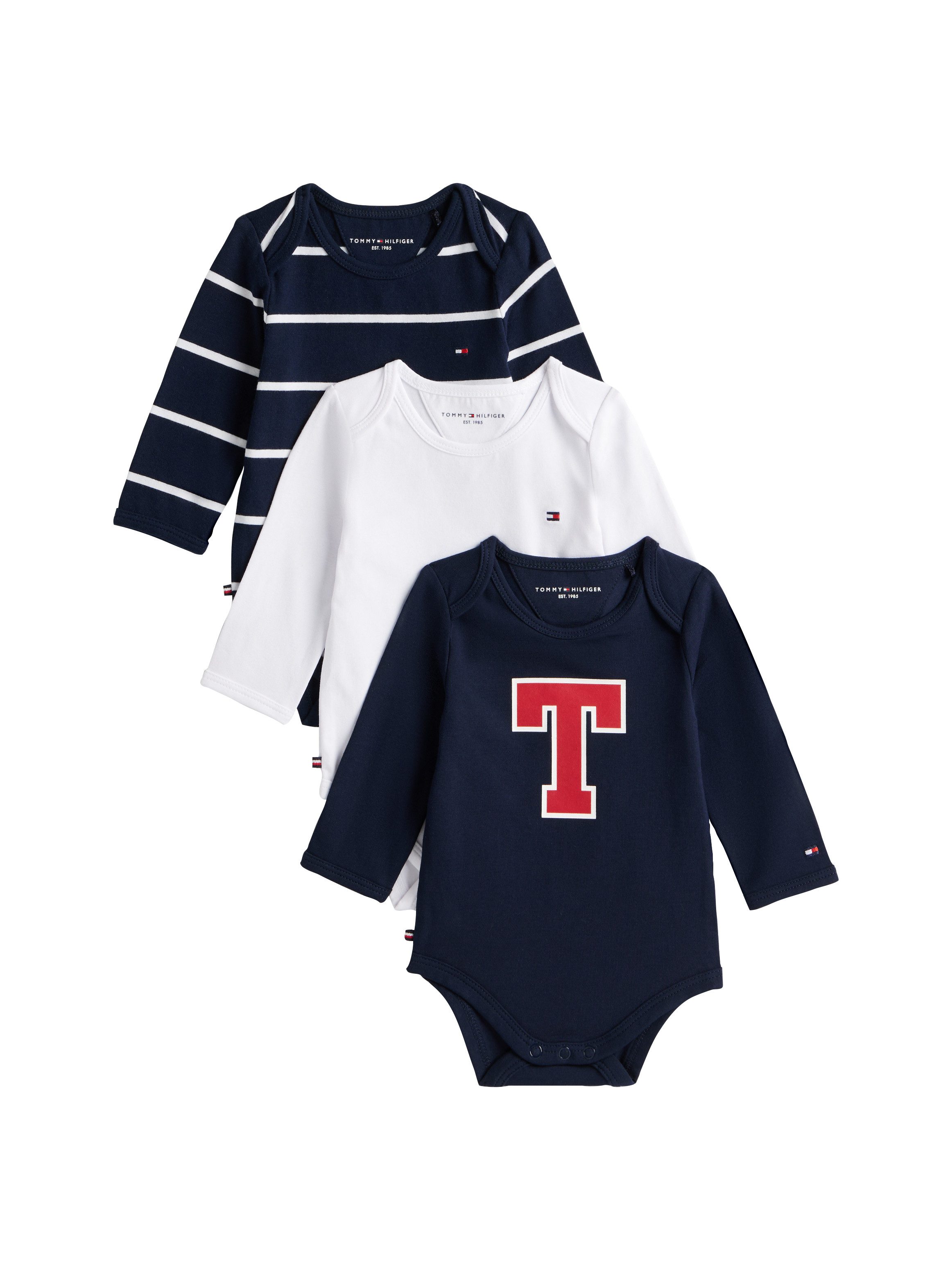 Tommy Hilfiger Babyuitzet 3 PACK BODY L/S GIFTBOX (3-delig)