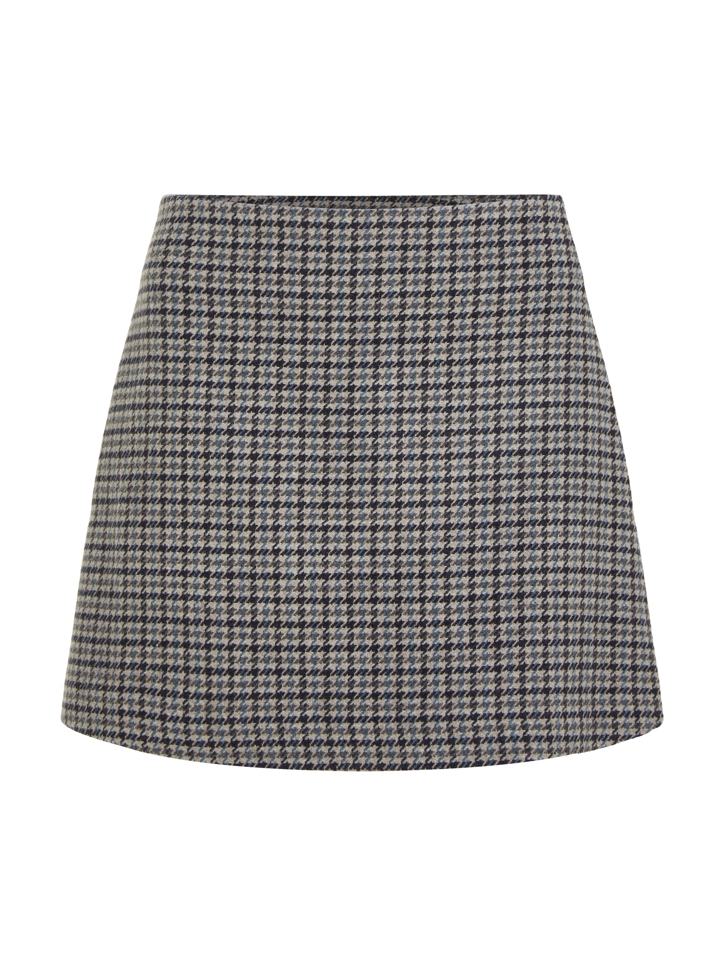 Tommy Hilfiger Rok in a-lijn WOOL CHECK MINI SKIRT Geweven rok in de stijl van de jaren 90