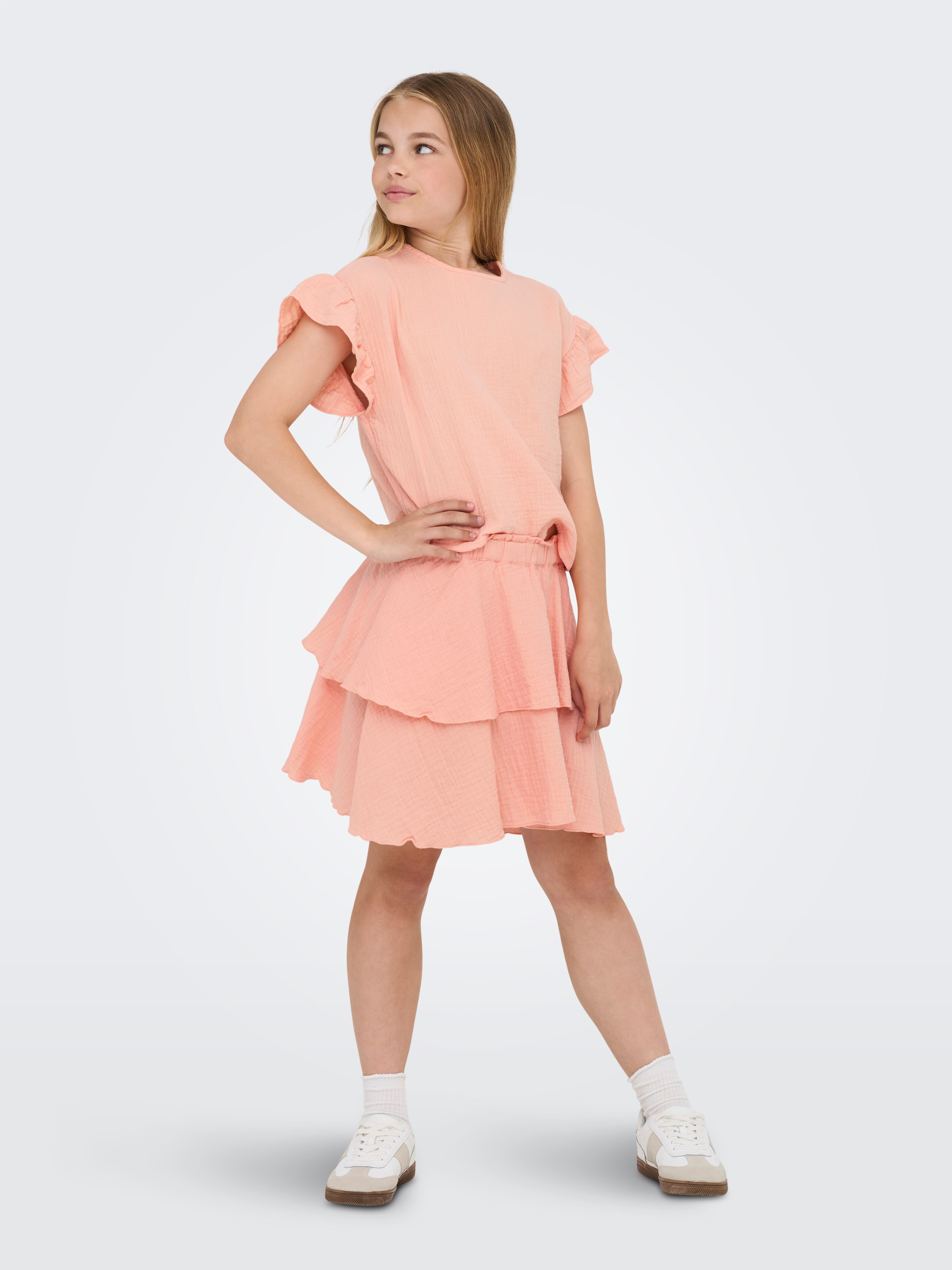 KIDS ONLY Zomerrok KOGTHYRA LIFE LAYERED SKIRT WVN