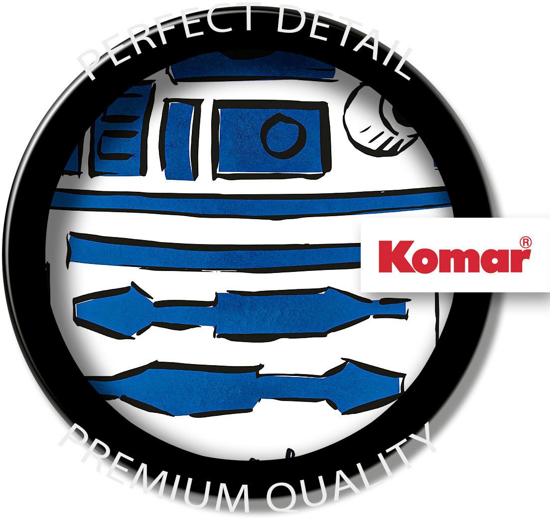 Komar Artprint op linnen Star Wars R2D2 More Fun - Afmeting 40 x 60 cm (1 stuk)