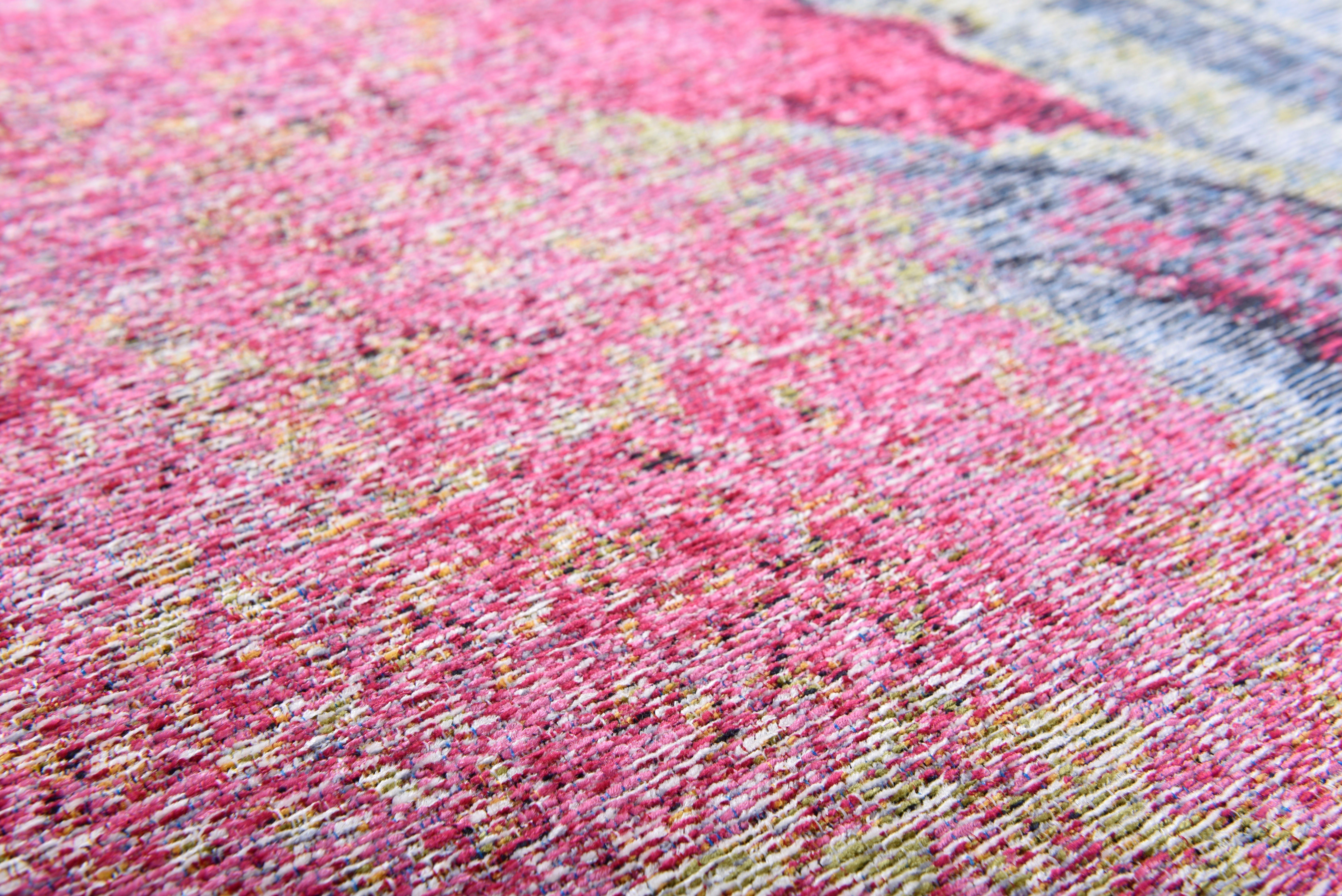 Gino Falcone Vloerkleed Cosima-111 plat geweven jacquard-vloerkleed, met chenillegaren, modern design