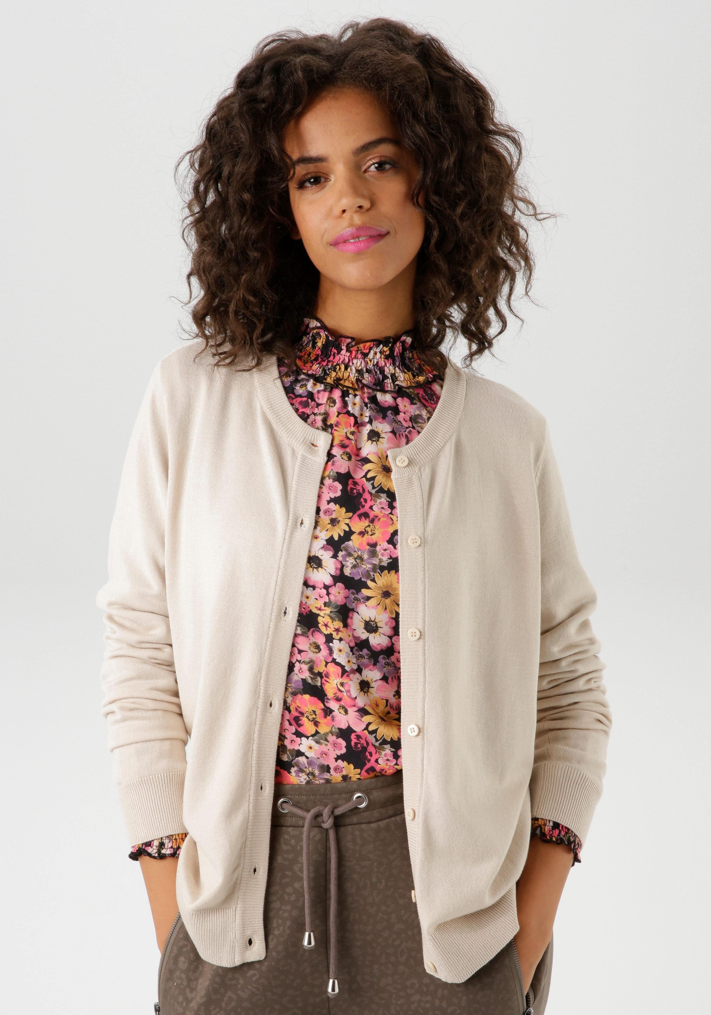 Aniston CASUAL Vest met ronde hals - nieuwe collectie