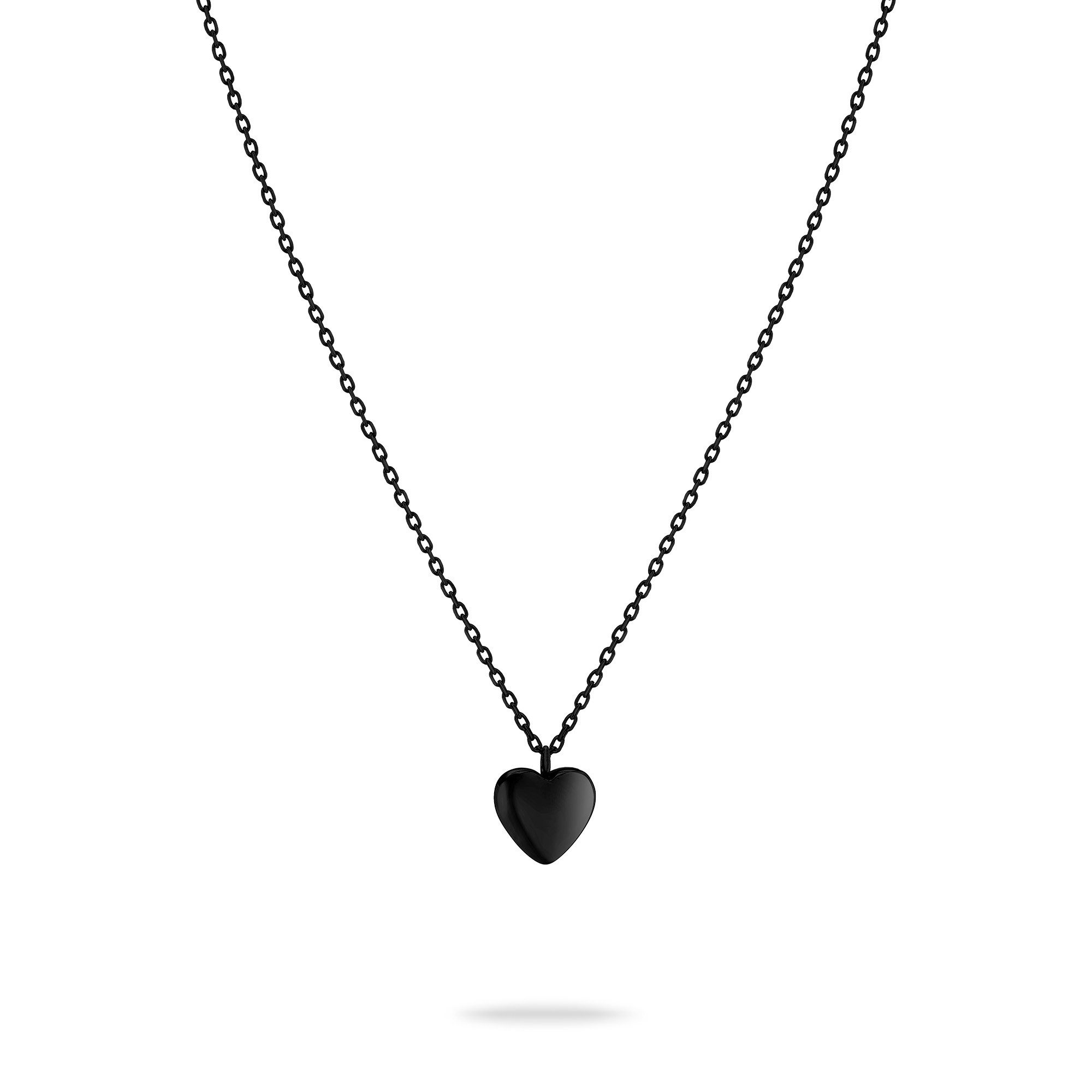 Liebeskind Berlin Ketting met hanger Sieraden Geschenk RVS Halsketting My Heart Hart, LJ-1601-N-45 dames kettingen zwart
